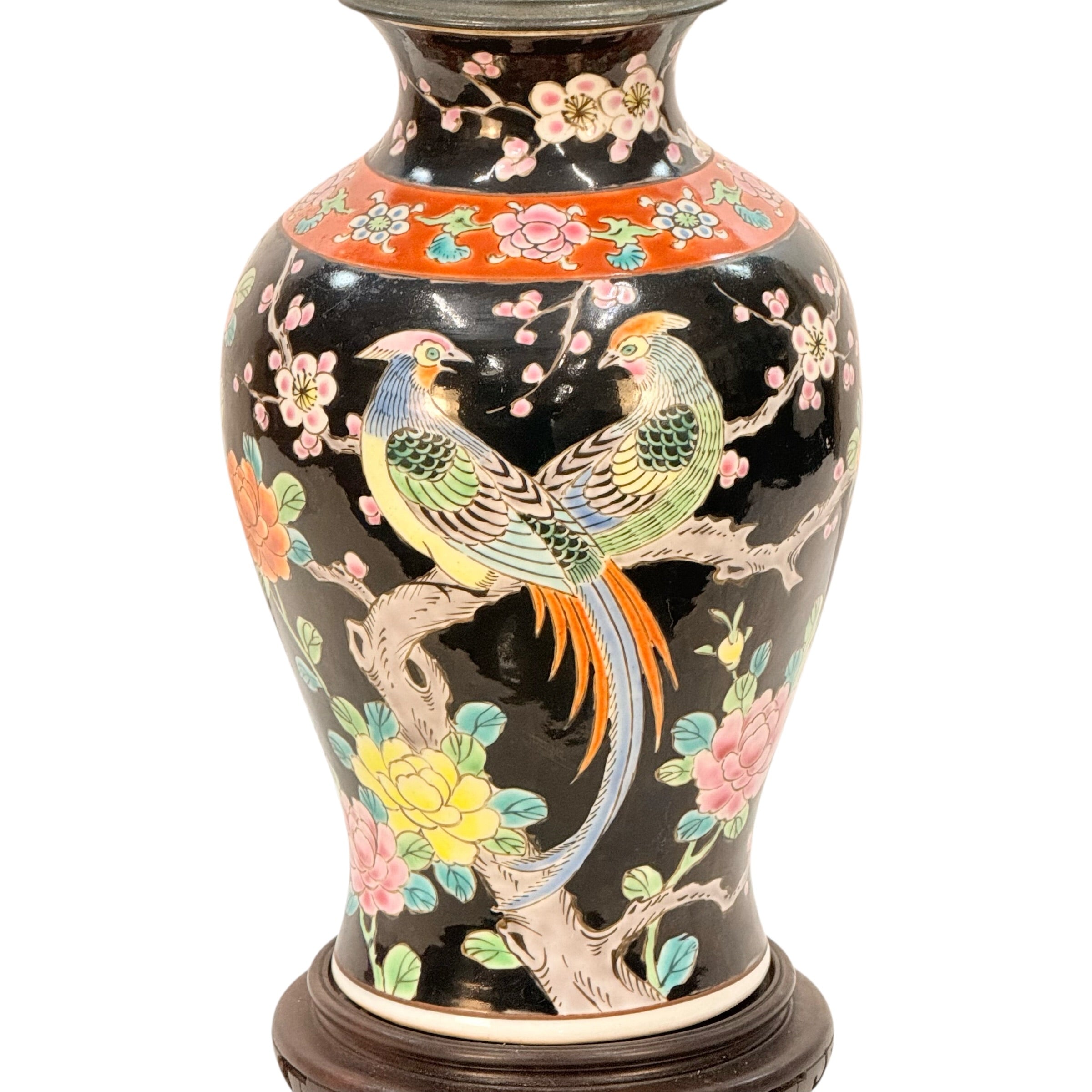 Vintage Japanese Vase Lamp