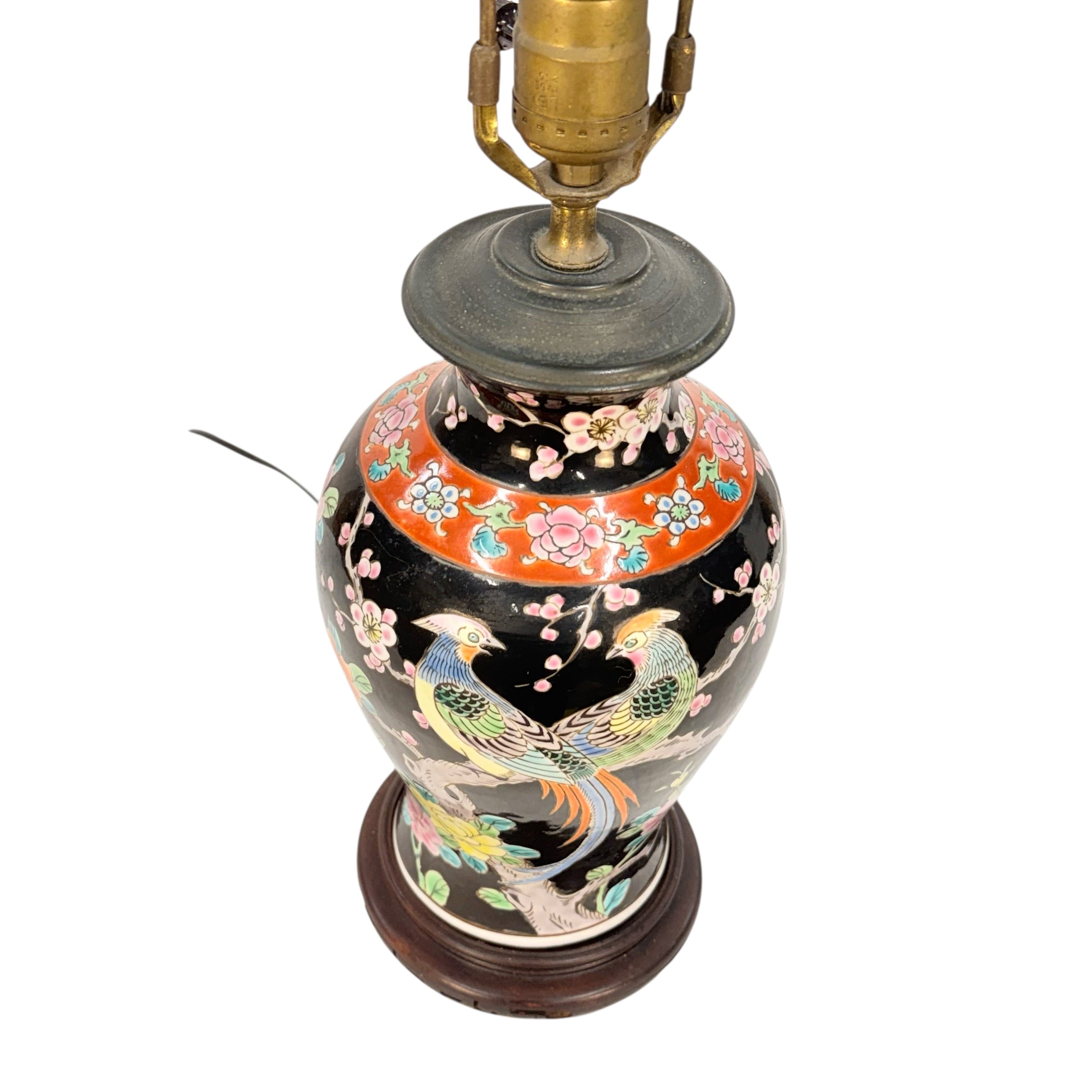 Vintage Japanese Vase Lamp