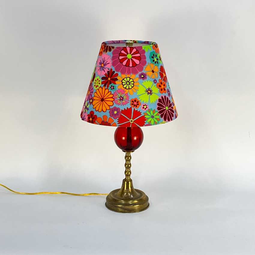 Small Cone Shade in Folk Flower Fabric by Kaffe Fassettt