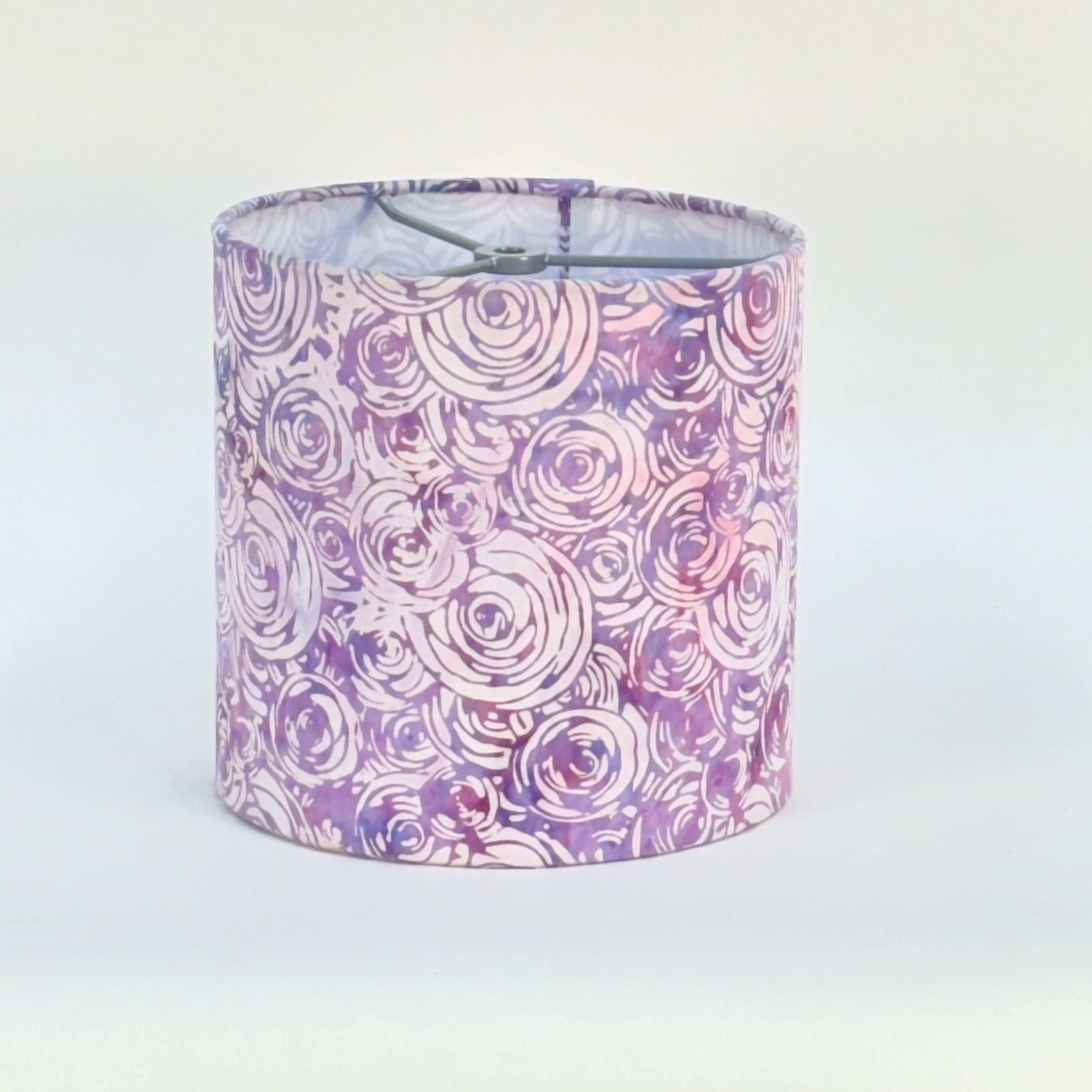 Lavender Rose Batik - 8 inch Drum Shade