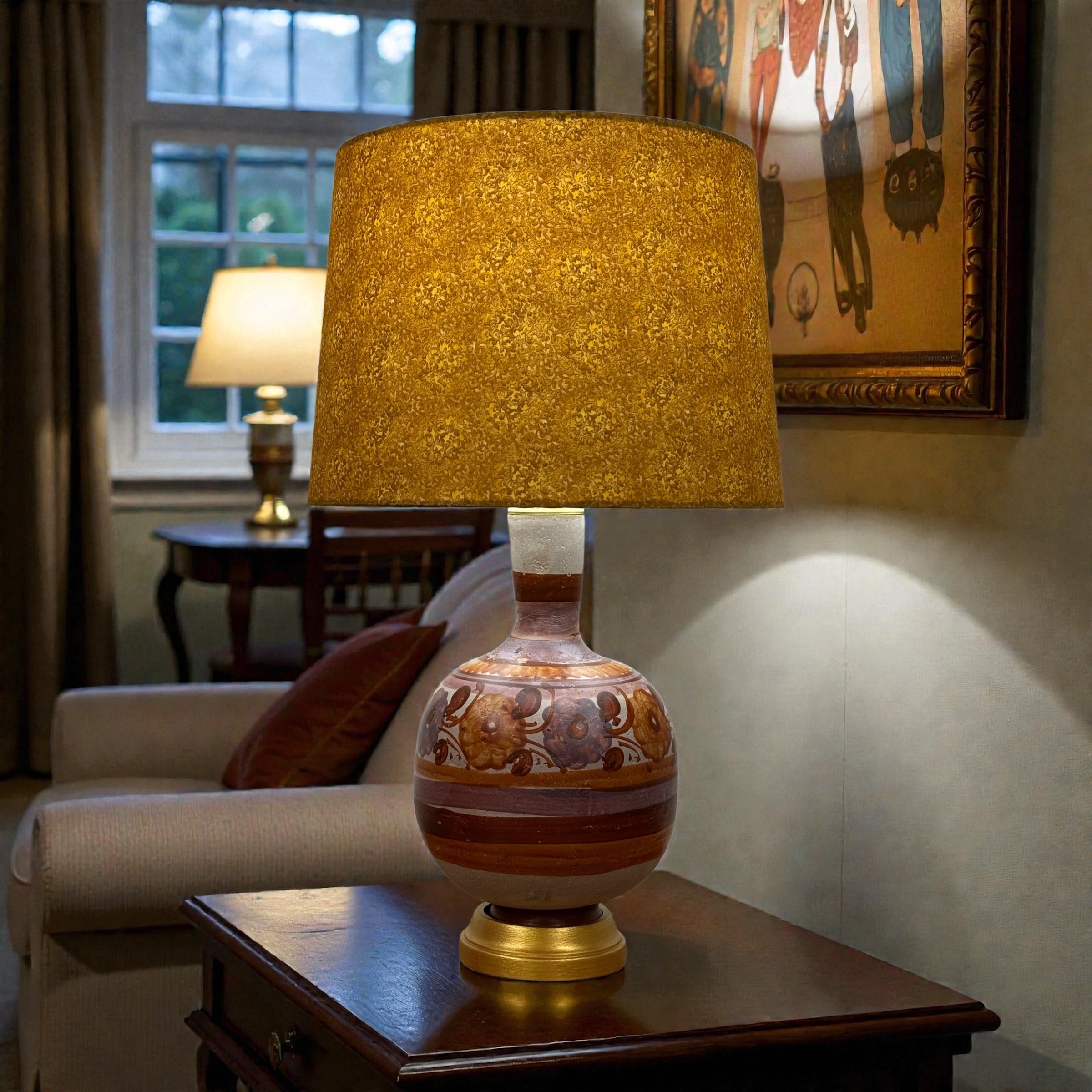 Mexican Pottery Water Jug Lamp