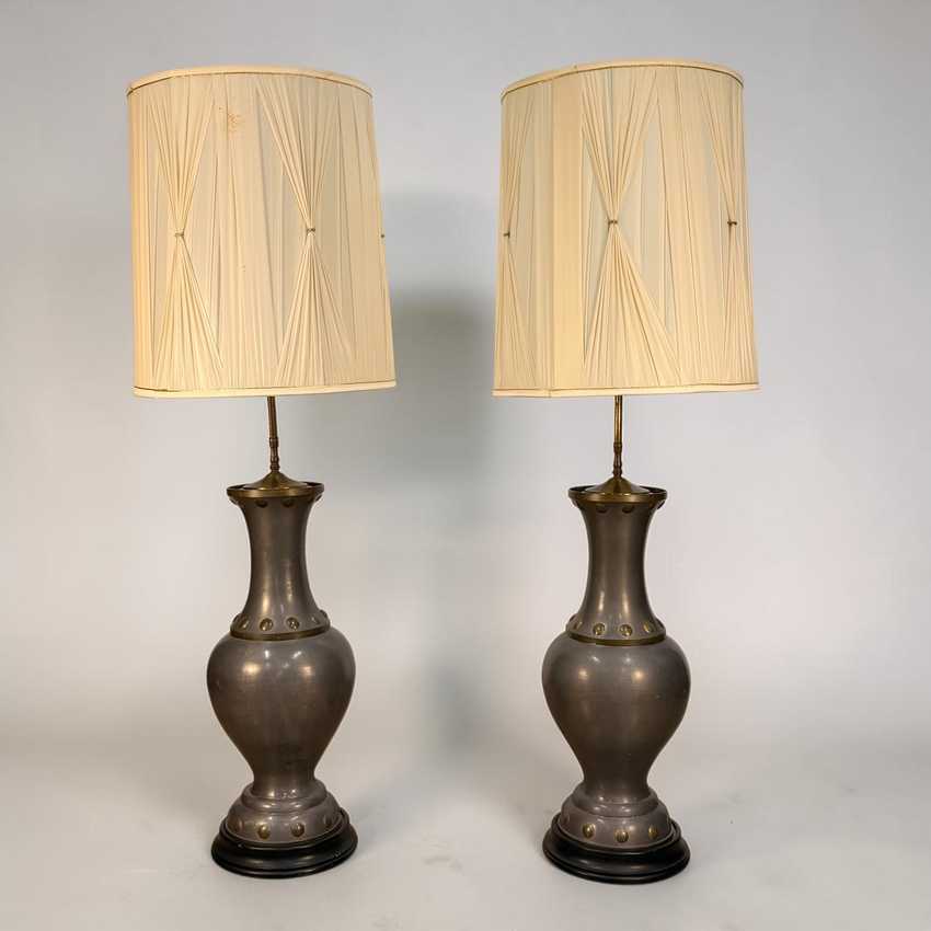 Industrial Mcm Monumental Large Lamps, Oversized Monumental Lamps, Vintage Retro Industrial Lamps