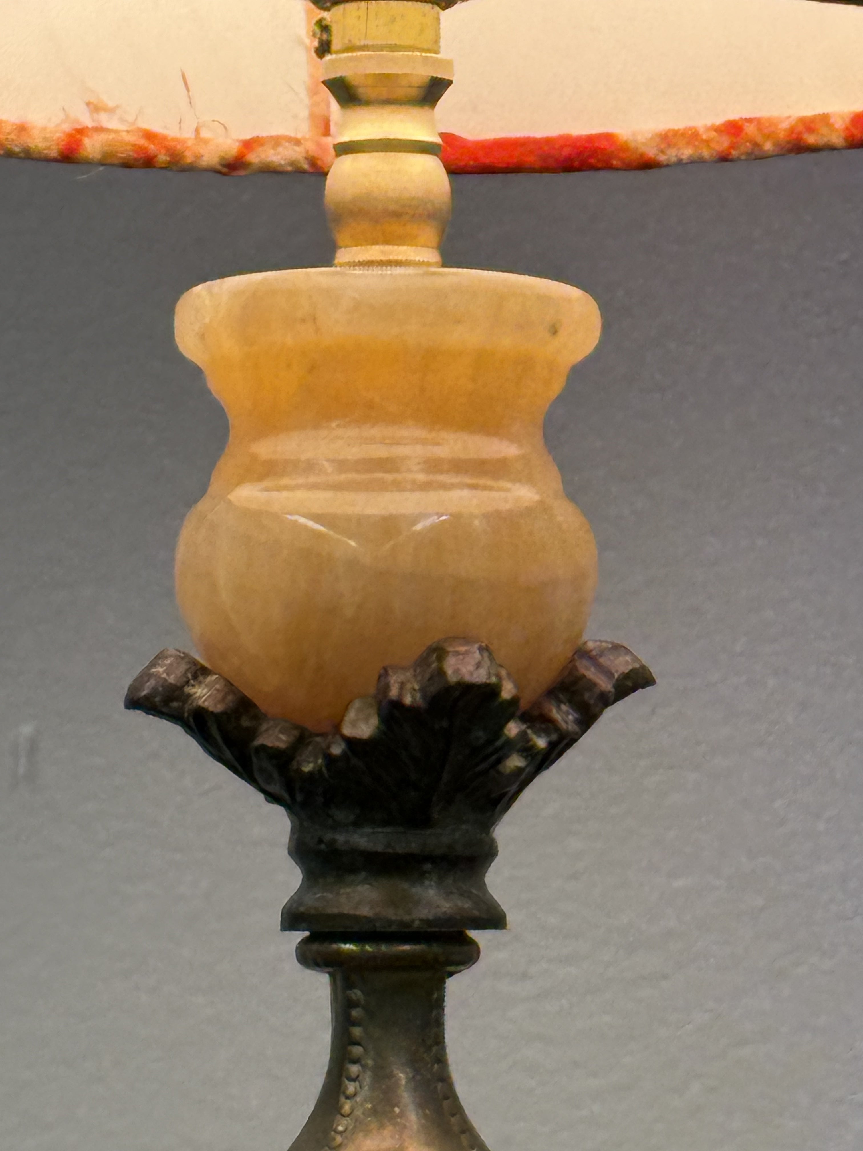 Calcite Candlestick Lamp