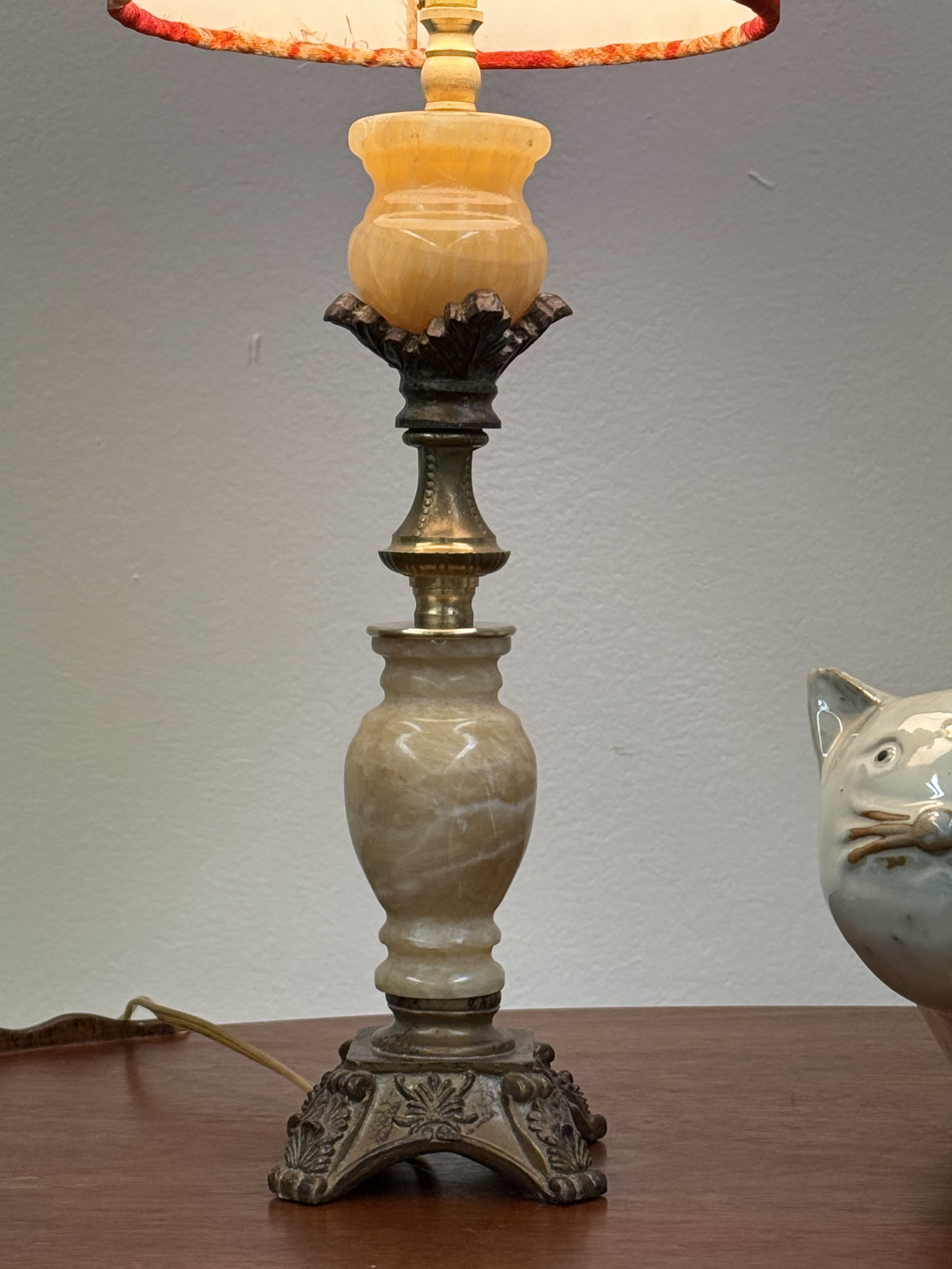 Calcite Candlestick Lamp