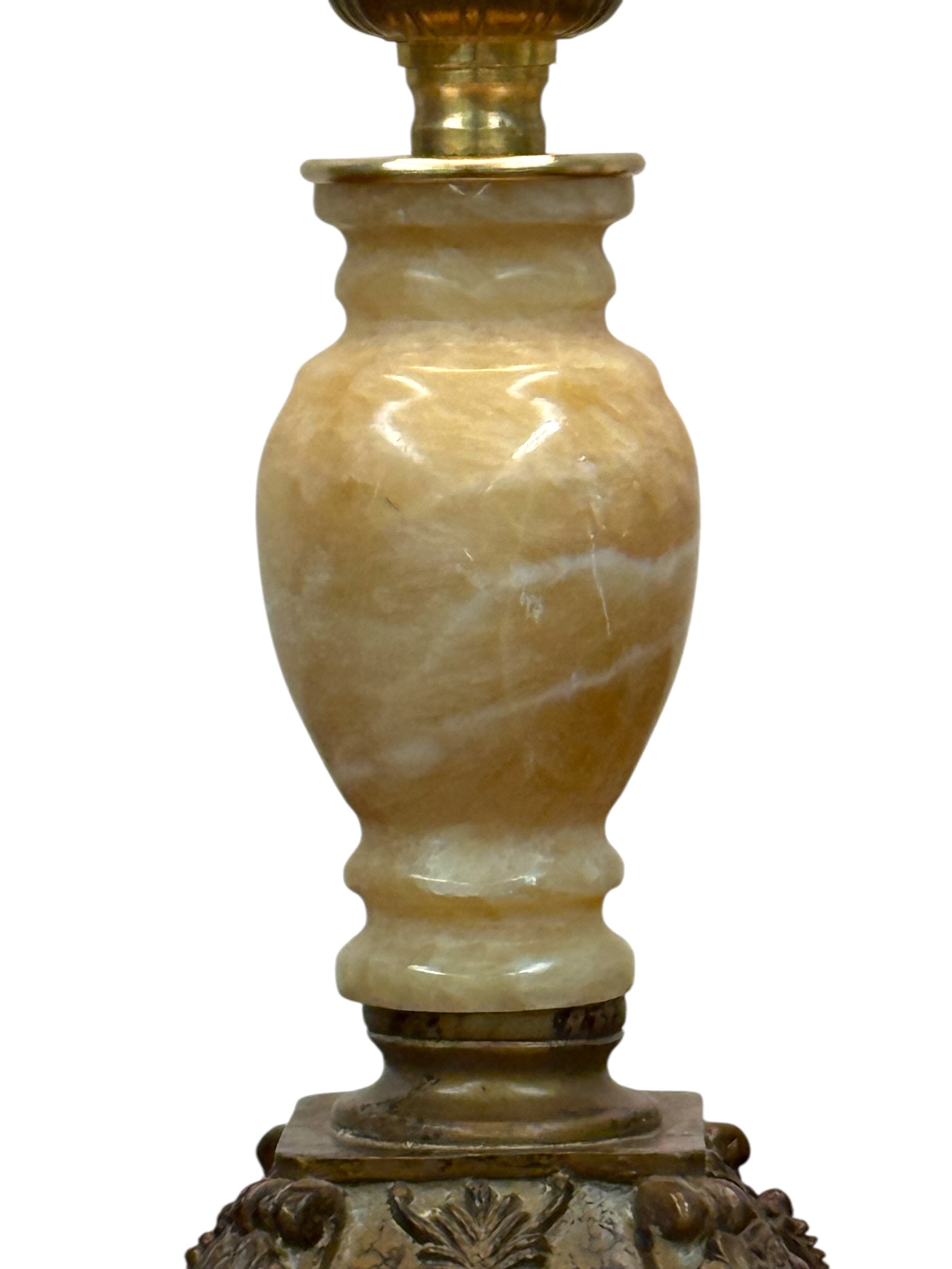Calcite Candlestick Lamp