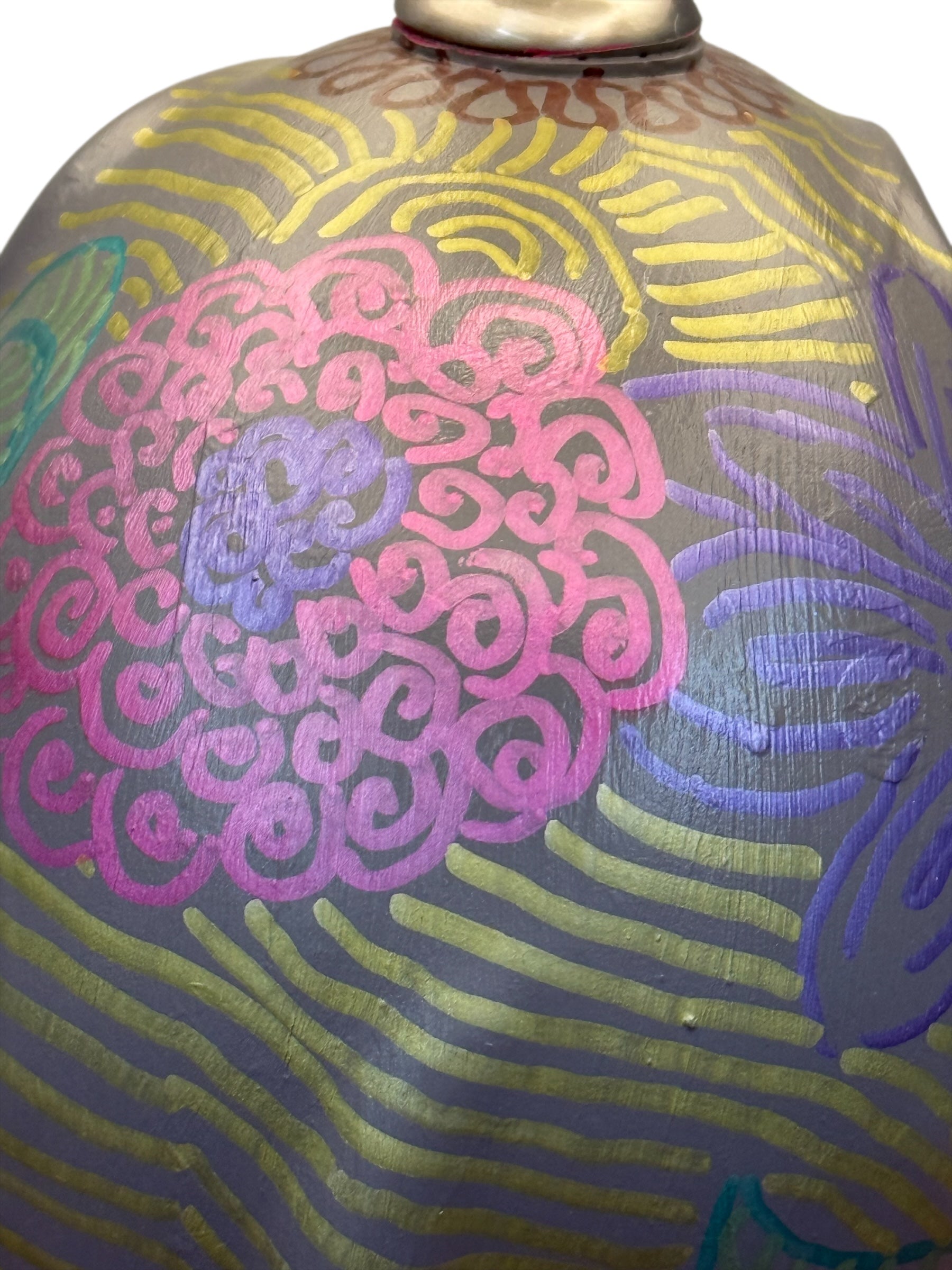 Painted Elephant Lamp