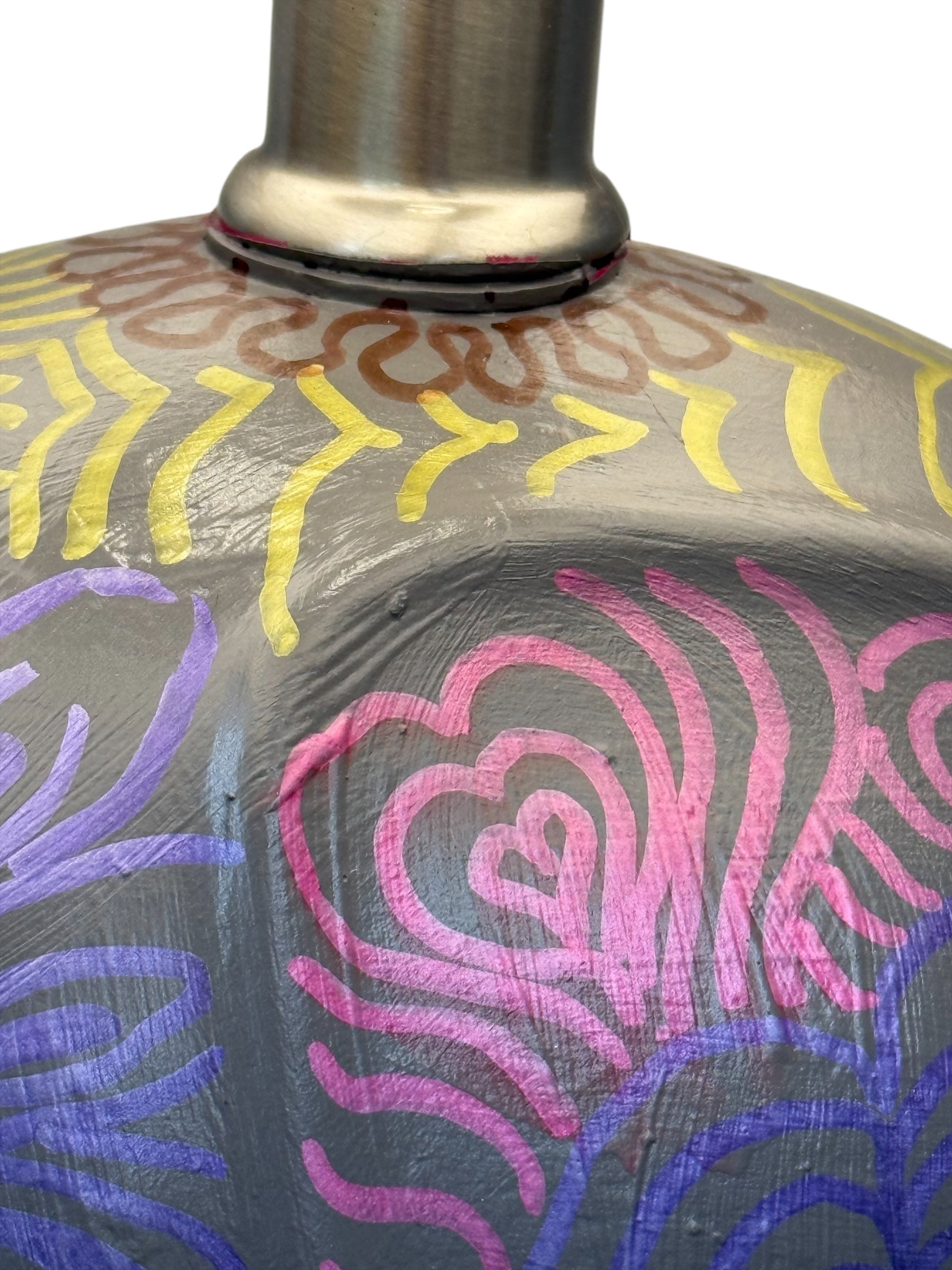 Painted Elephant Lamp