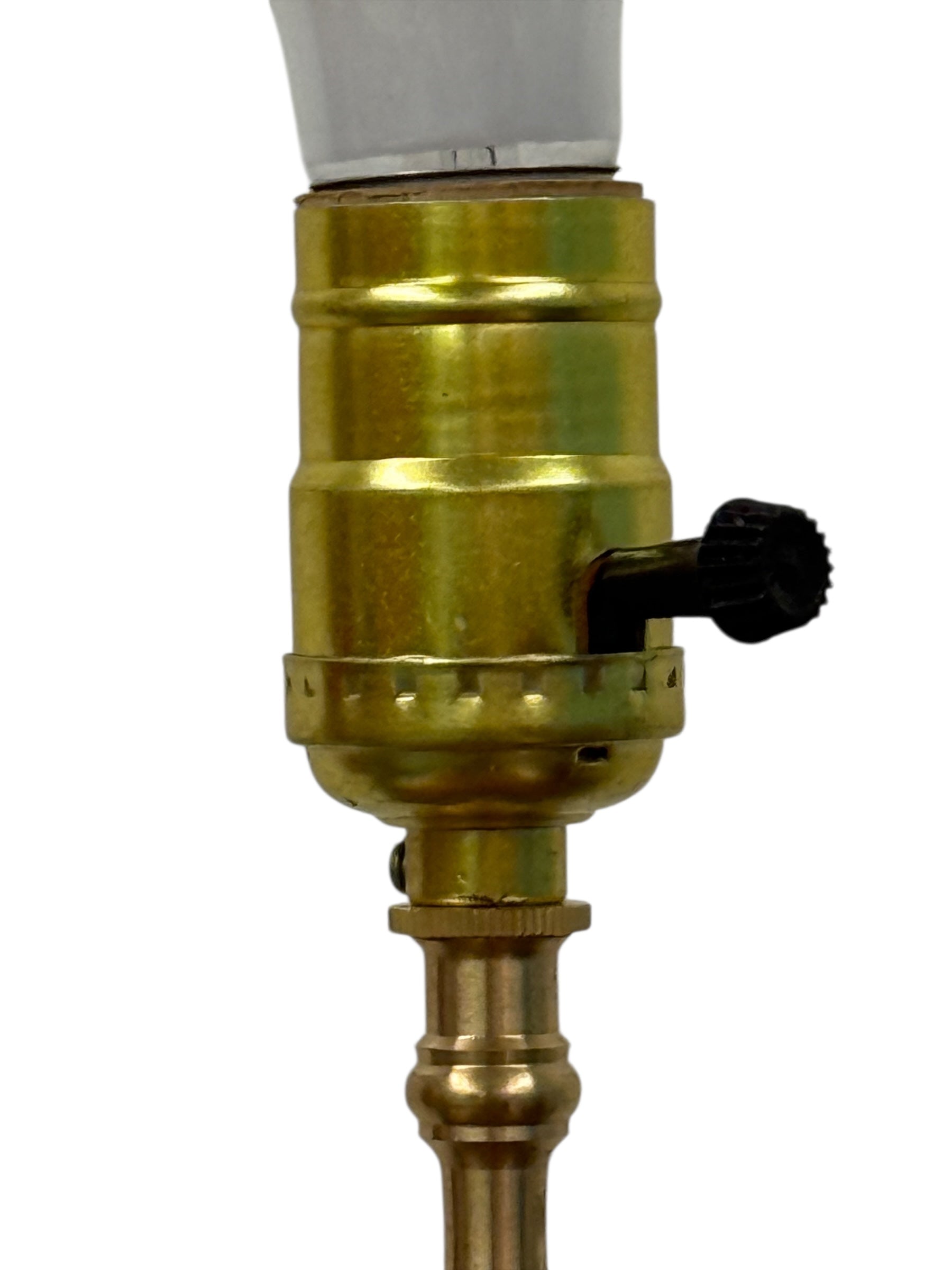 Purple Painted Glass Lamp