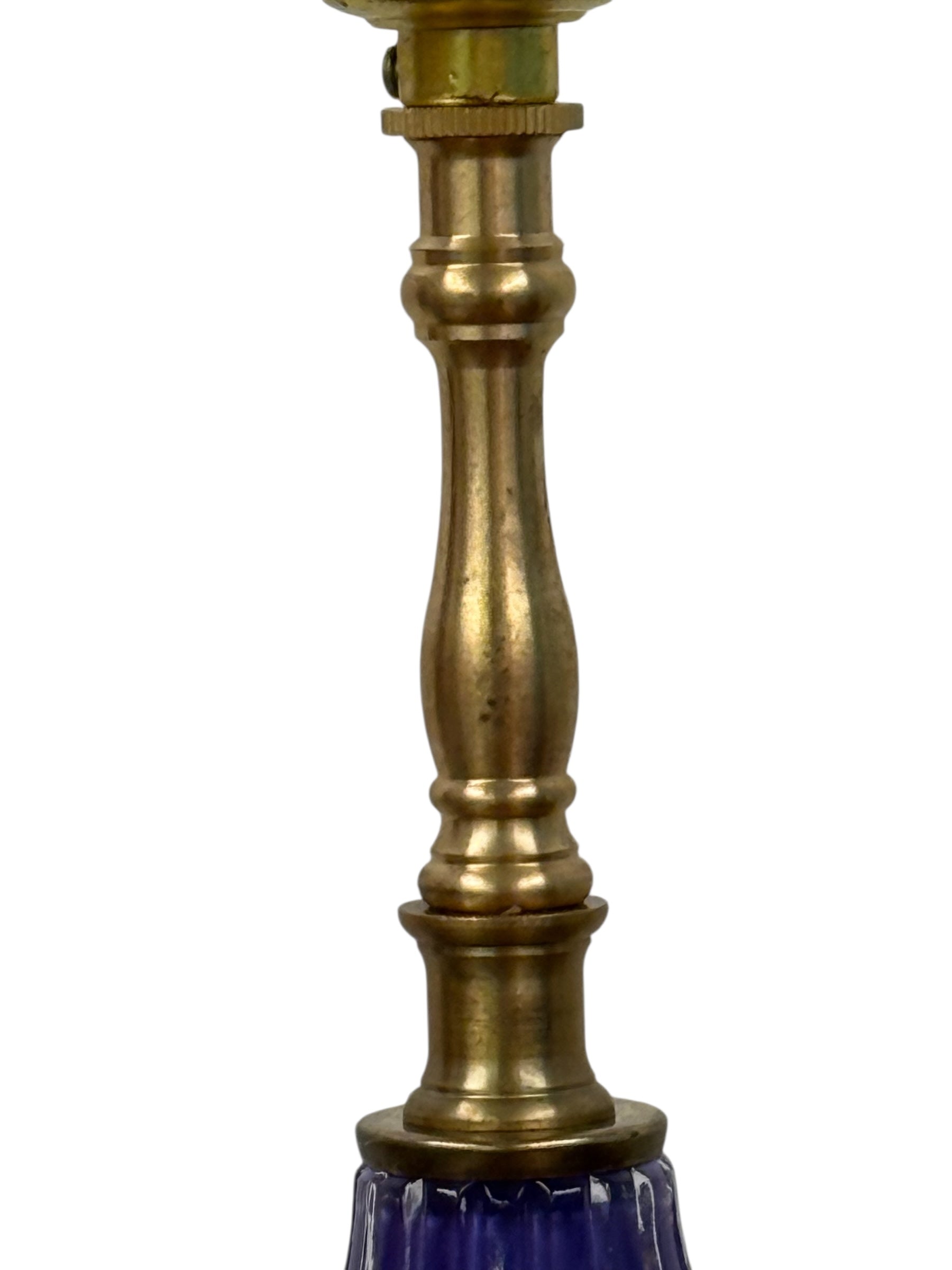 Purple Painted Glass Lamp