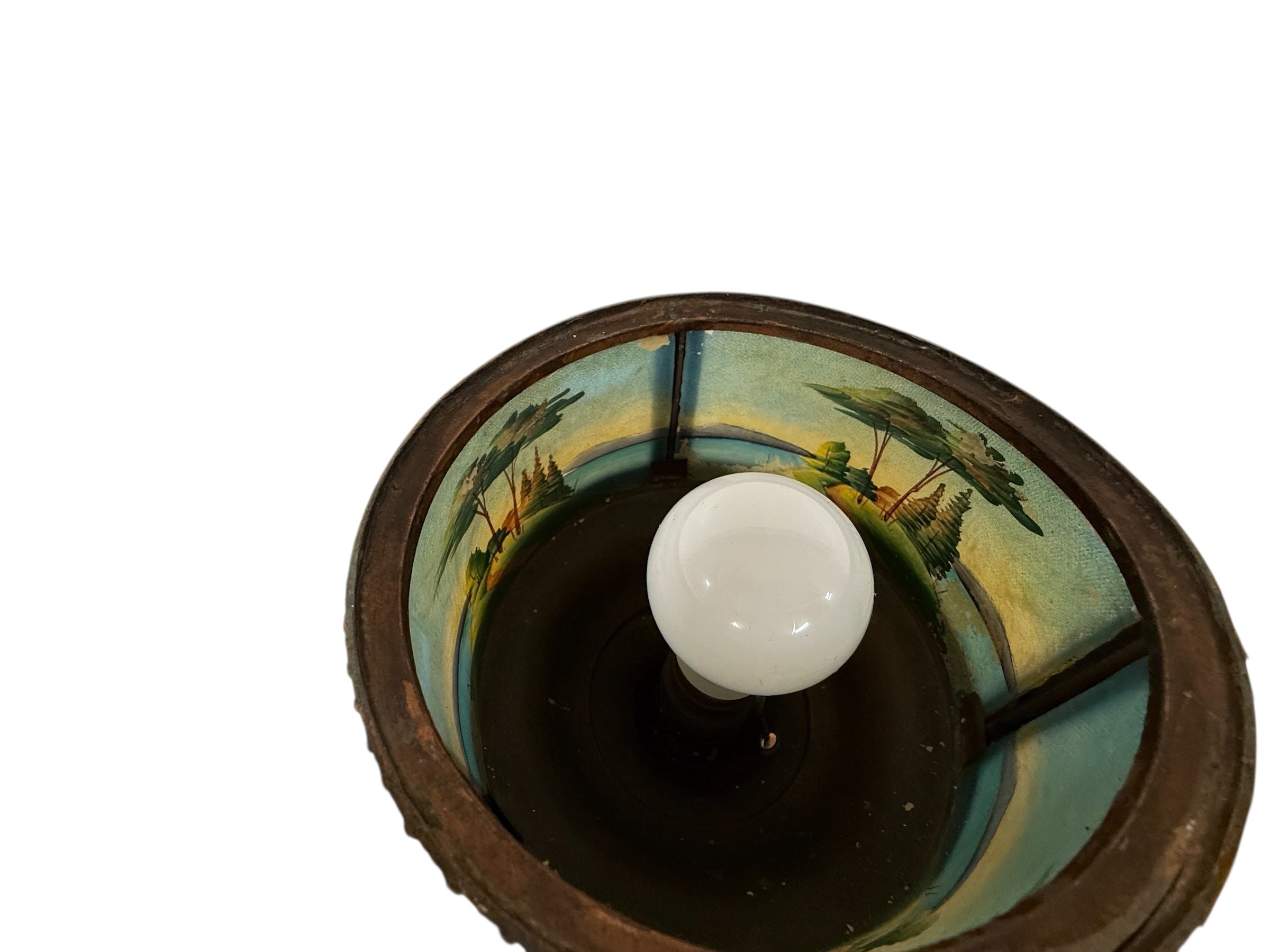 Reverse Painted Lamp