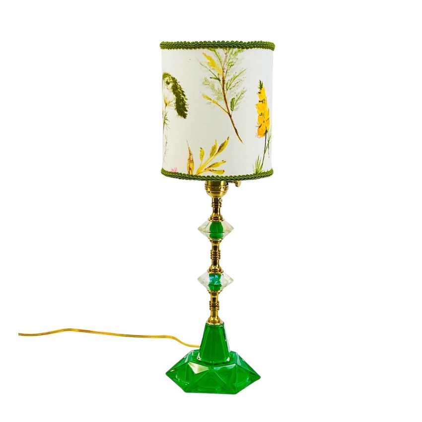Bibi - Hexagonal Green Boudoir Lamp