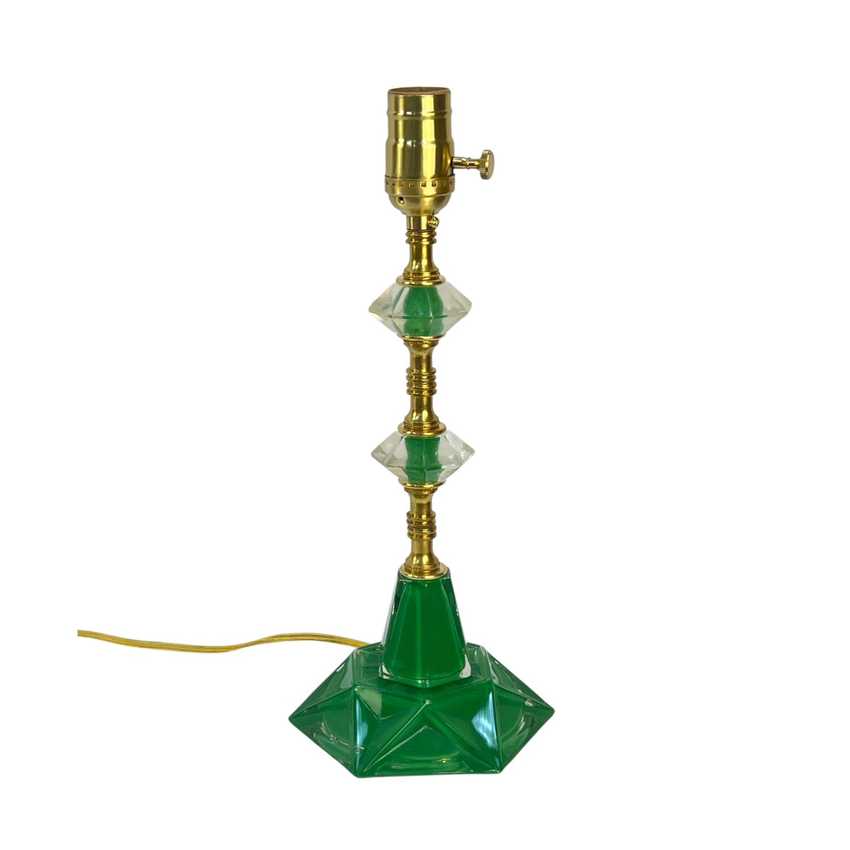 Bibi - Hexagonal Green Boudoir Lamp