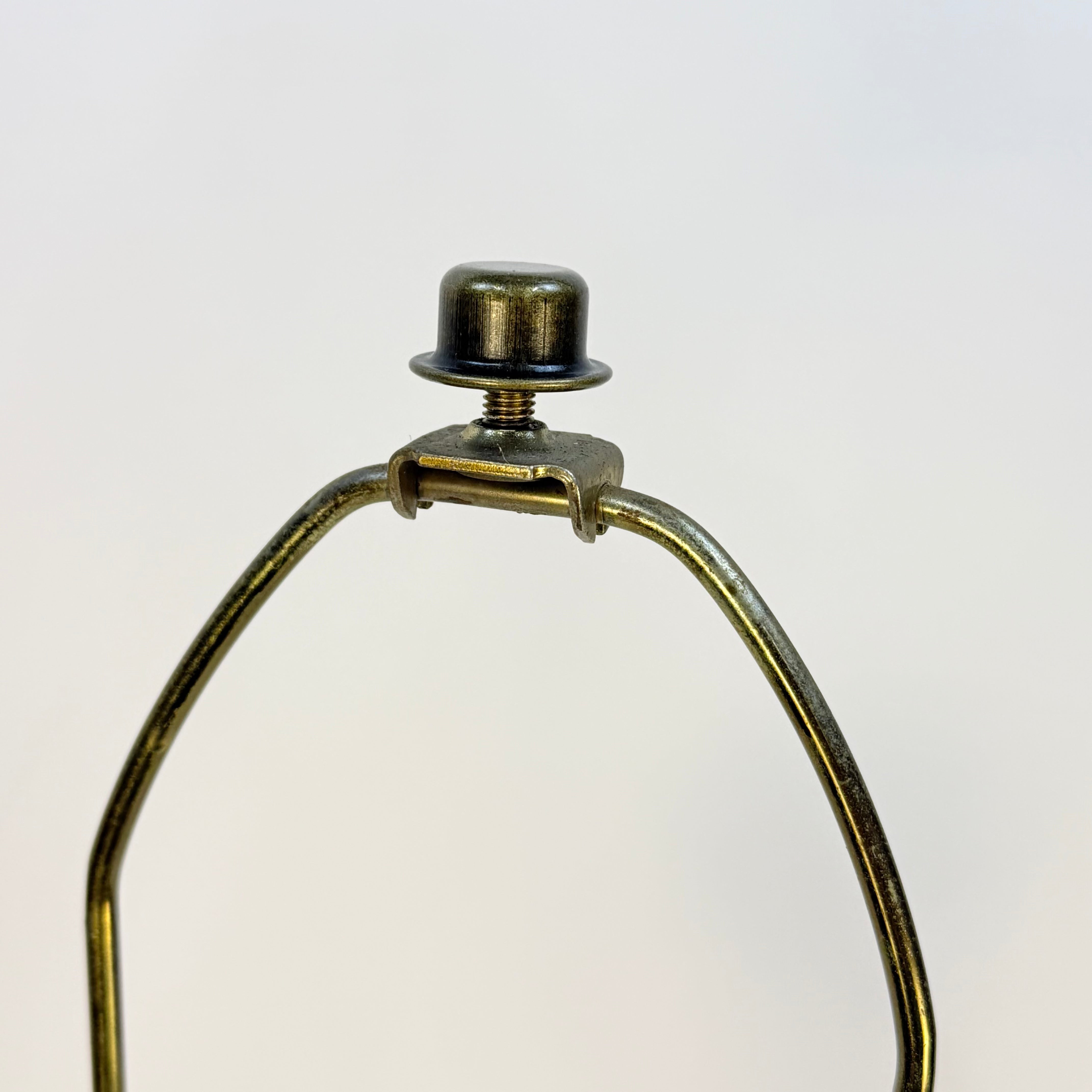 French Art Nouveau Red Lamp with Gold Detail