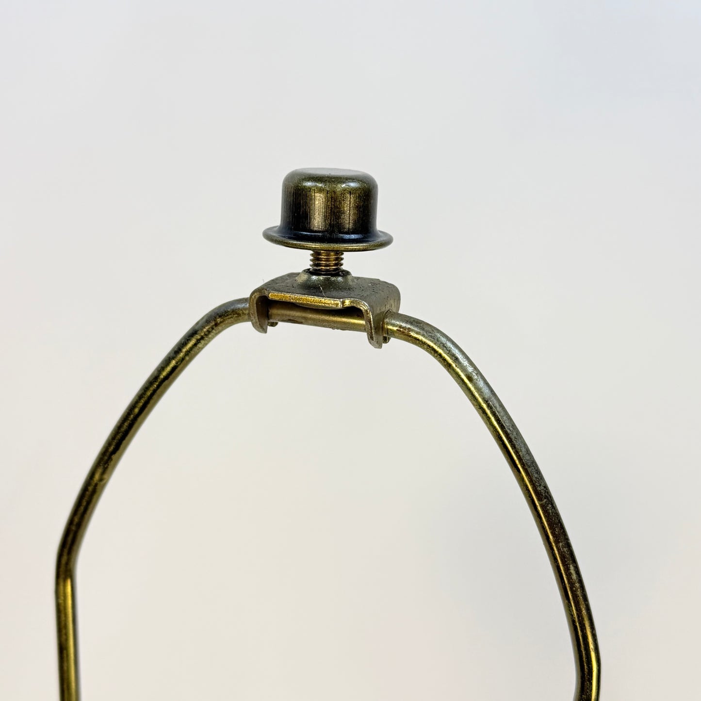 French Art Nouveau Red Lamp with Gold Detail