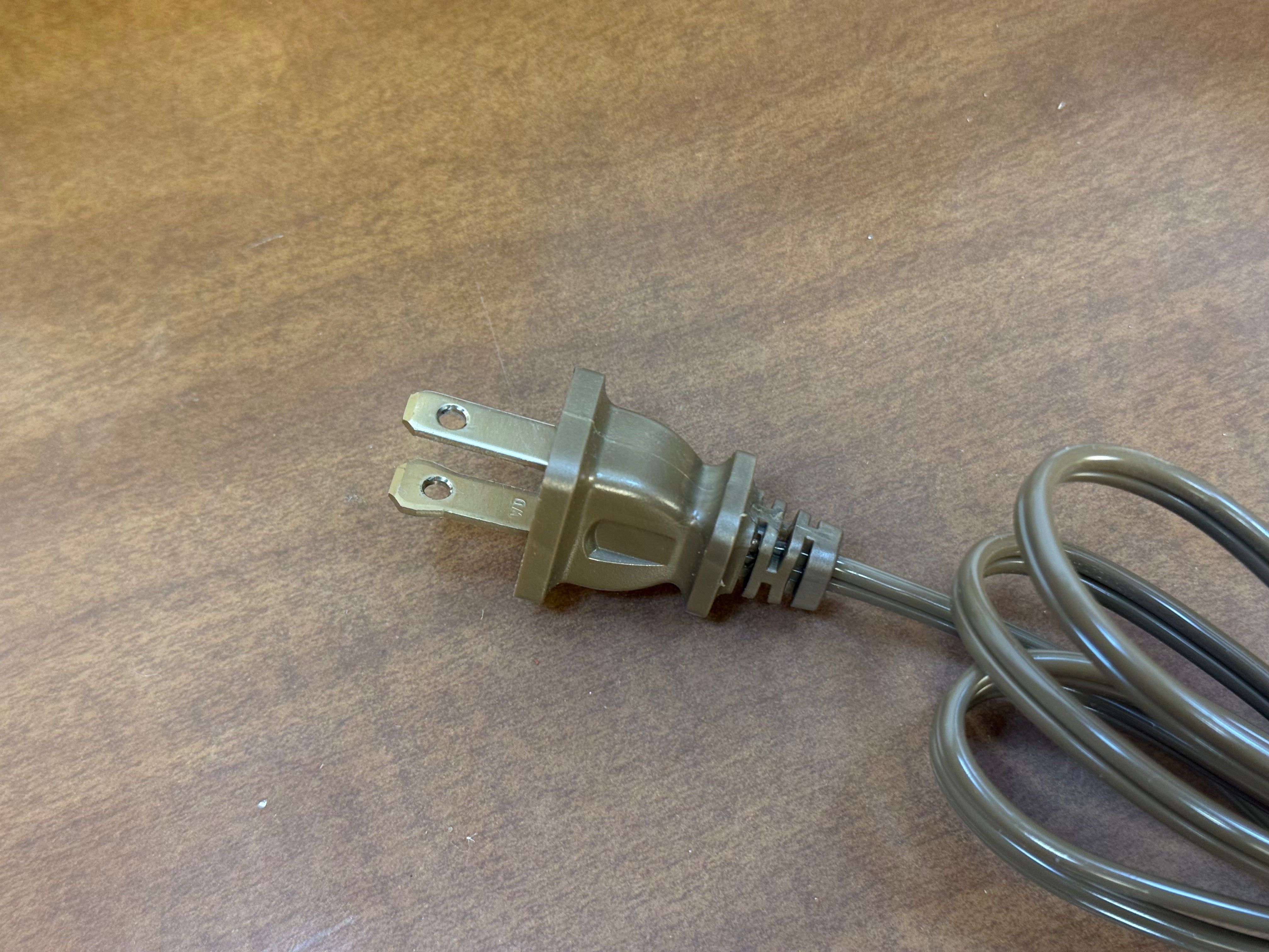 Vintage Ceramic Lamp with Hand Painted Rose