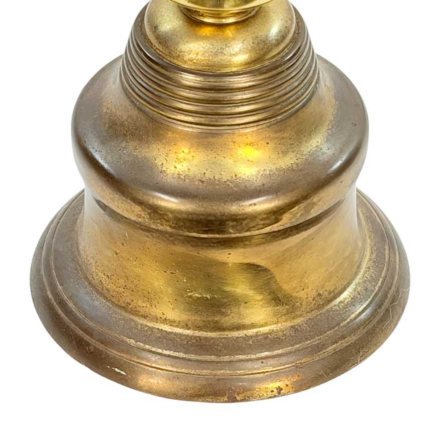 Small Vintage Brass Table Lamp, Dark Patina Accent Lamp, 20.5 Inch Brass Lamp, Clip On Shade Lamp, Traditional Vintage Lighting