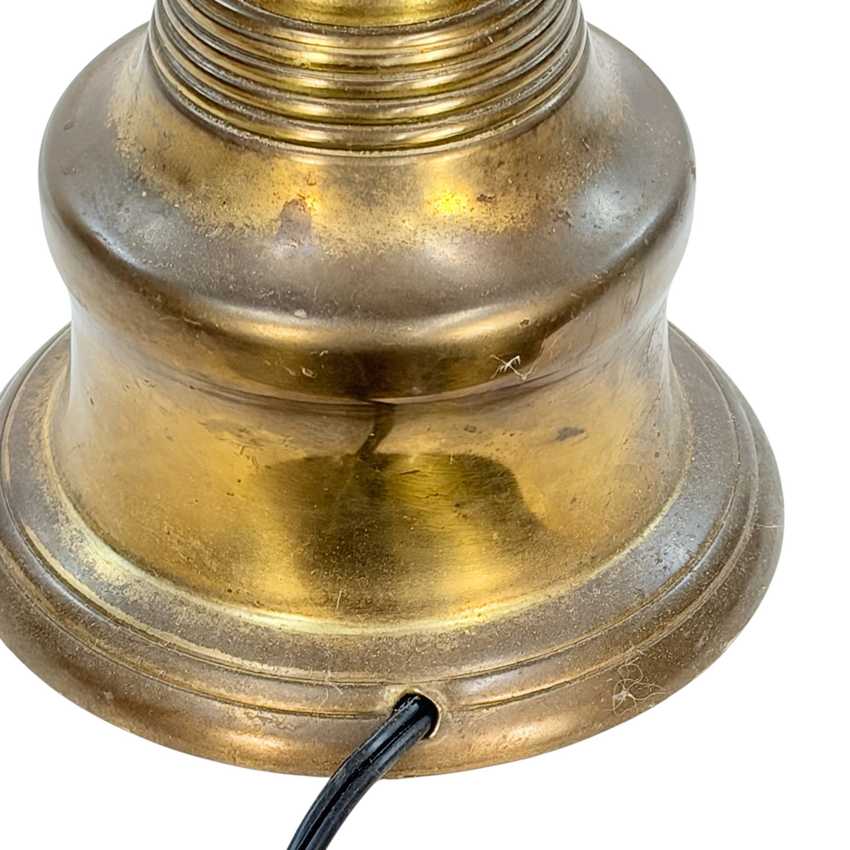 Small Vintage Brass Table Lamp, Dark Patina Accent Lamp, 20.5 Inch Brass Lamp, Clip On Shade Lamp, Traditional Vintage Lighting