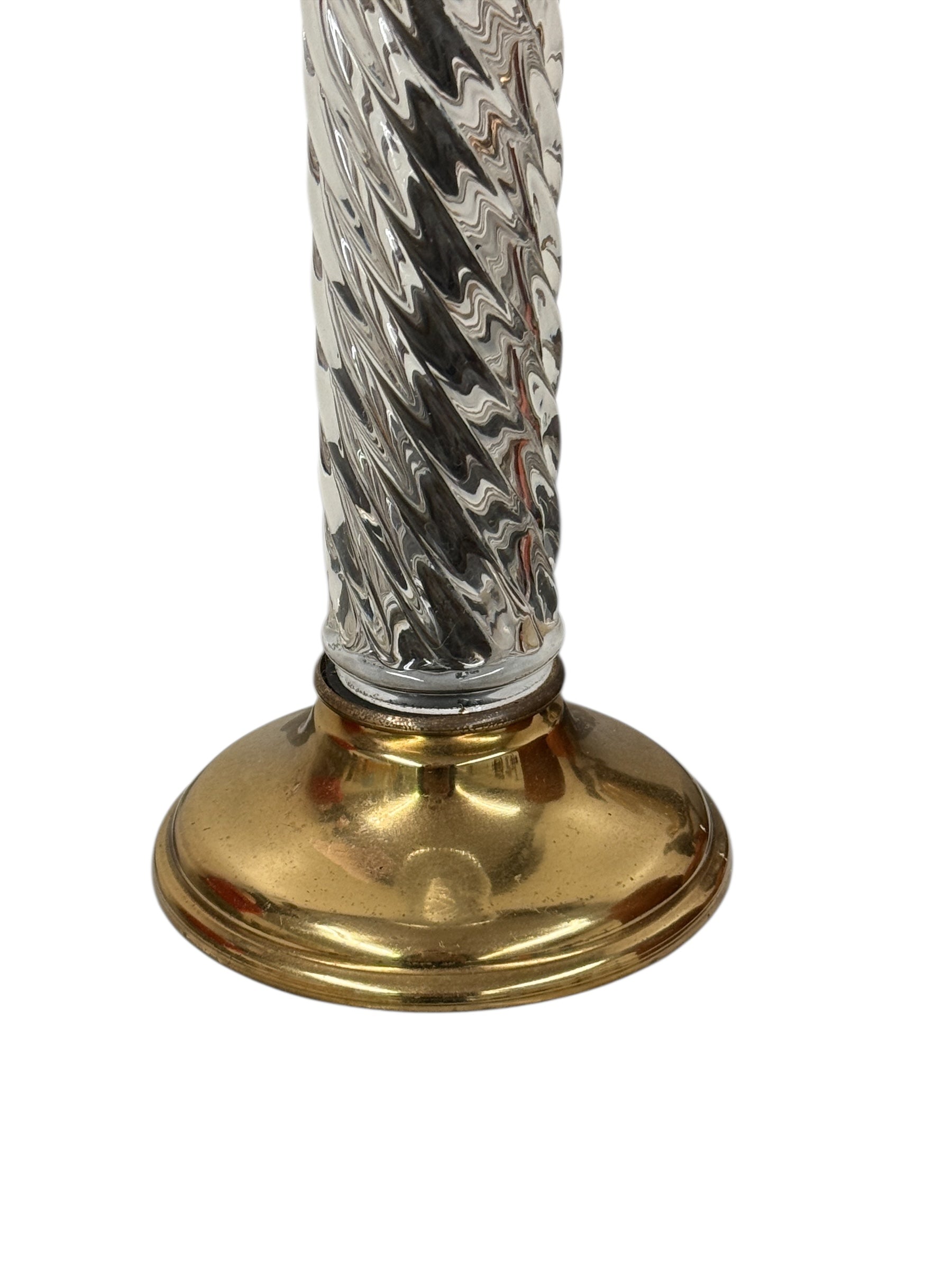 Swirled Glass Tall Lamp
