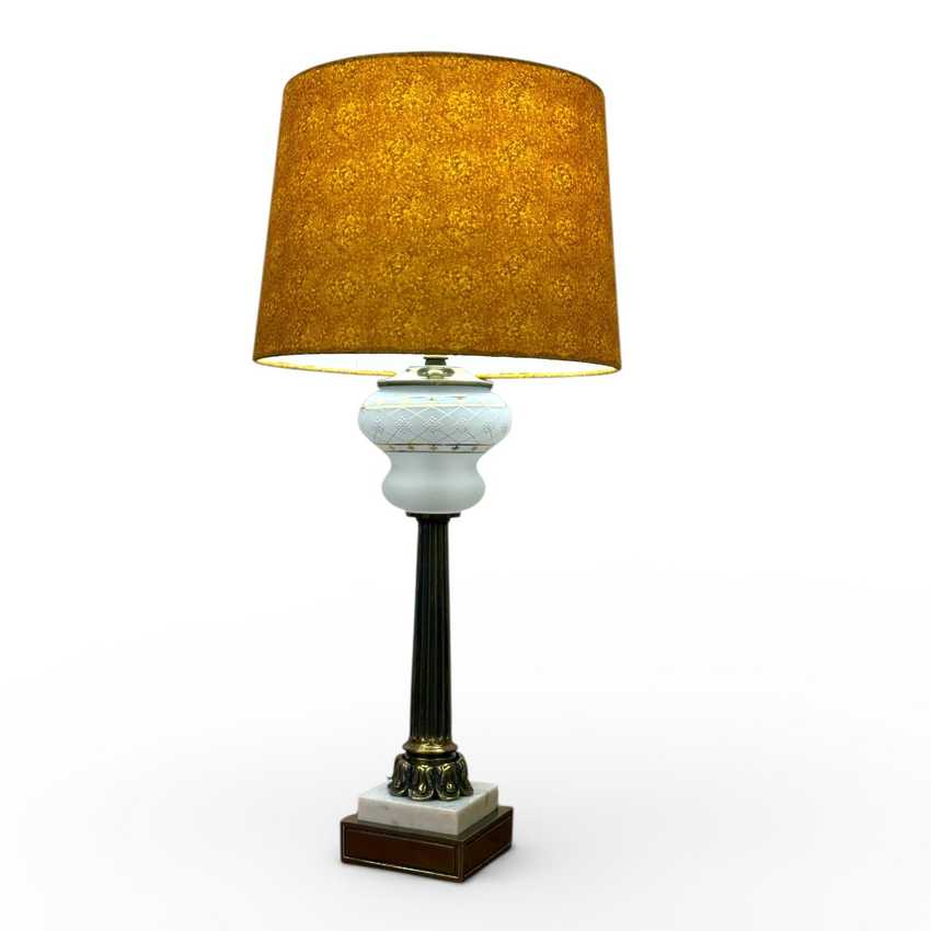 Tall Mid Century Column Lamp