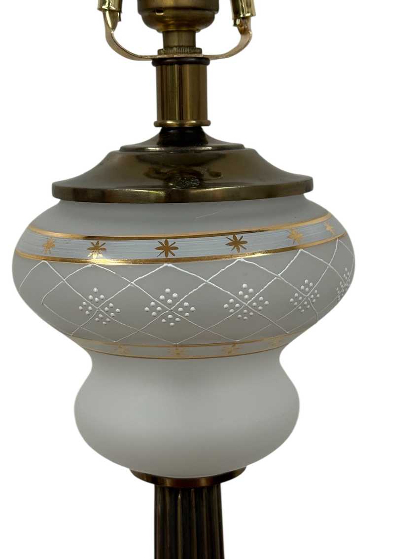 Tall Mid Century Column Lamp
