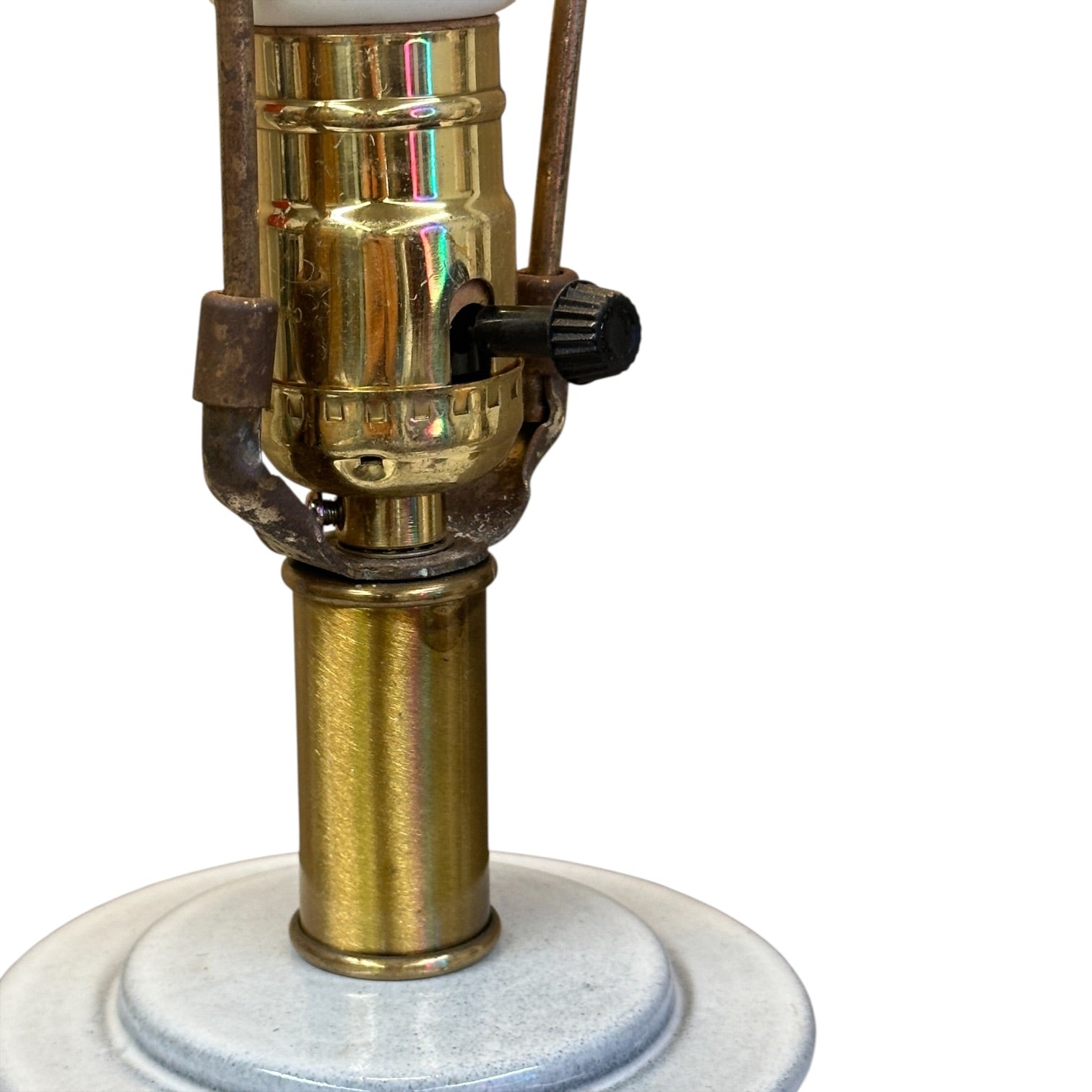 Vintage Fluted Column Table Lamp | Greek Revival Style | Tall 31" Architectural Lamp | Rewired