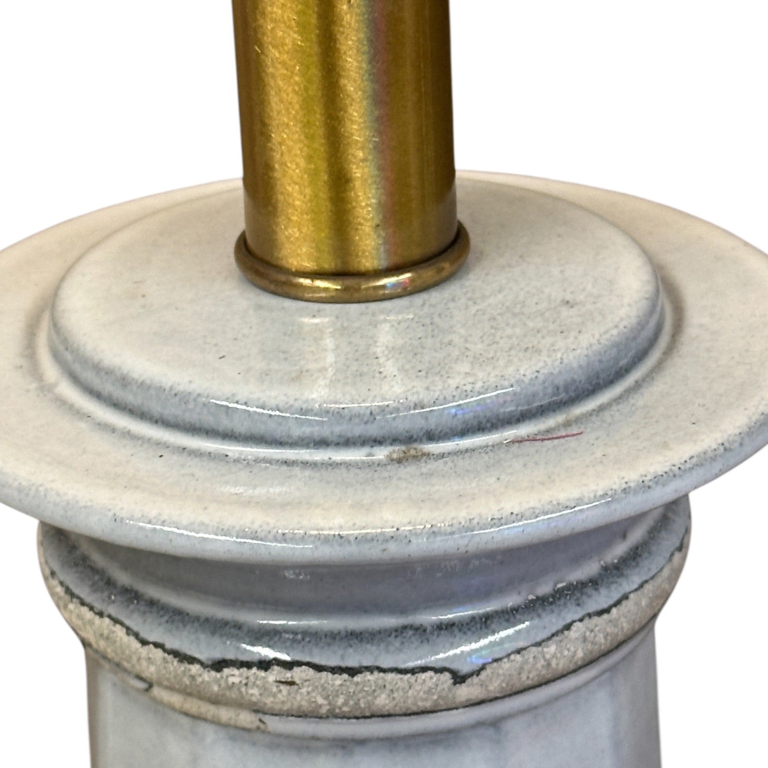 Vintage Fluted Column Table Lamp | Greek Revival Style | Tall 31" Architectural Lamp | Rewired