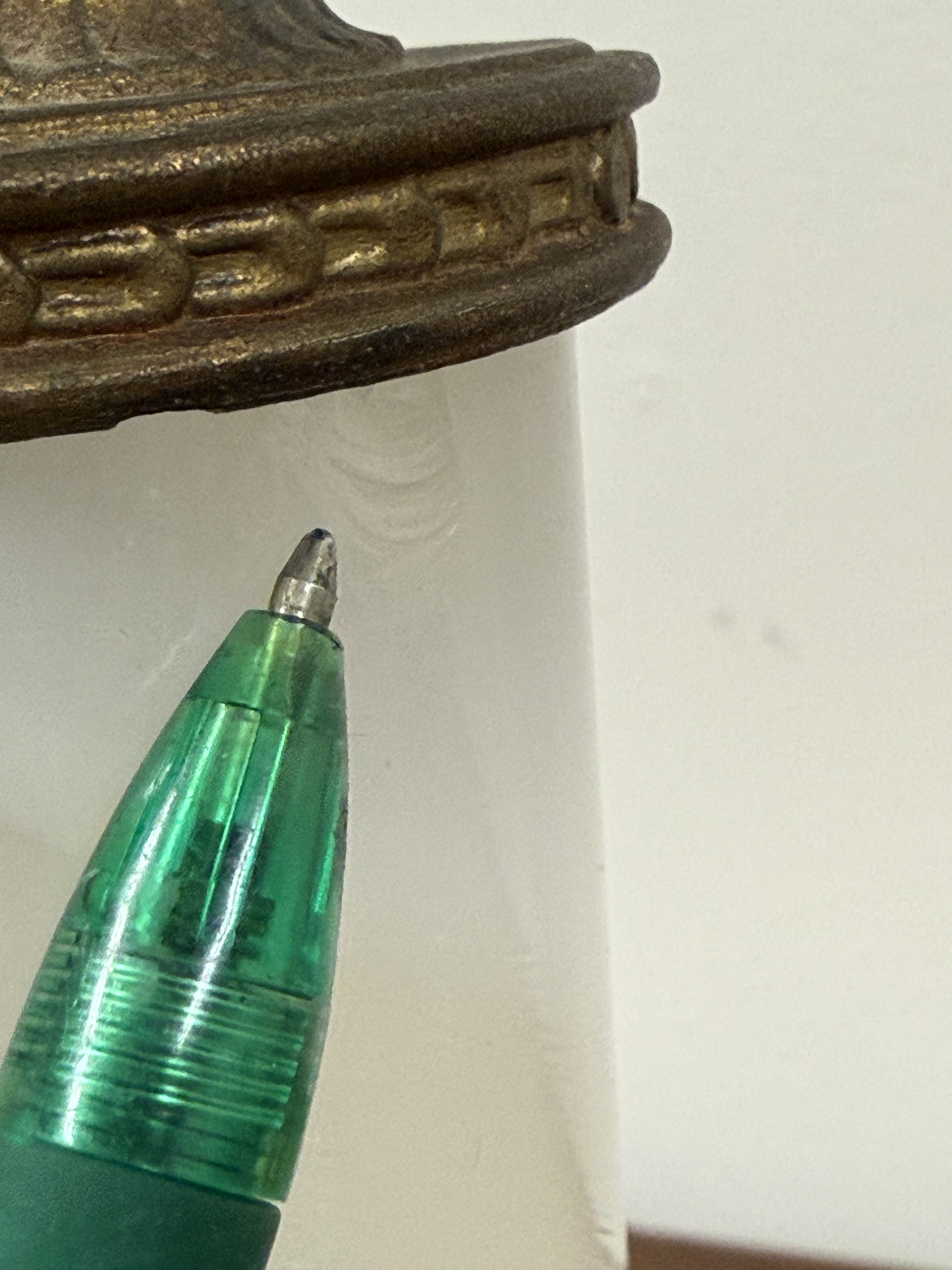 White Slag Glass Lamp