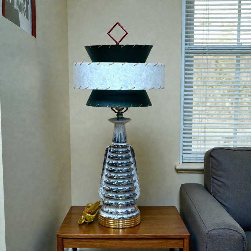 Atomic Style Ceramic Lamp