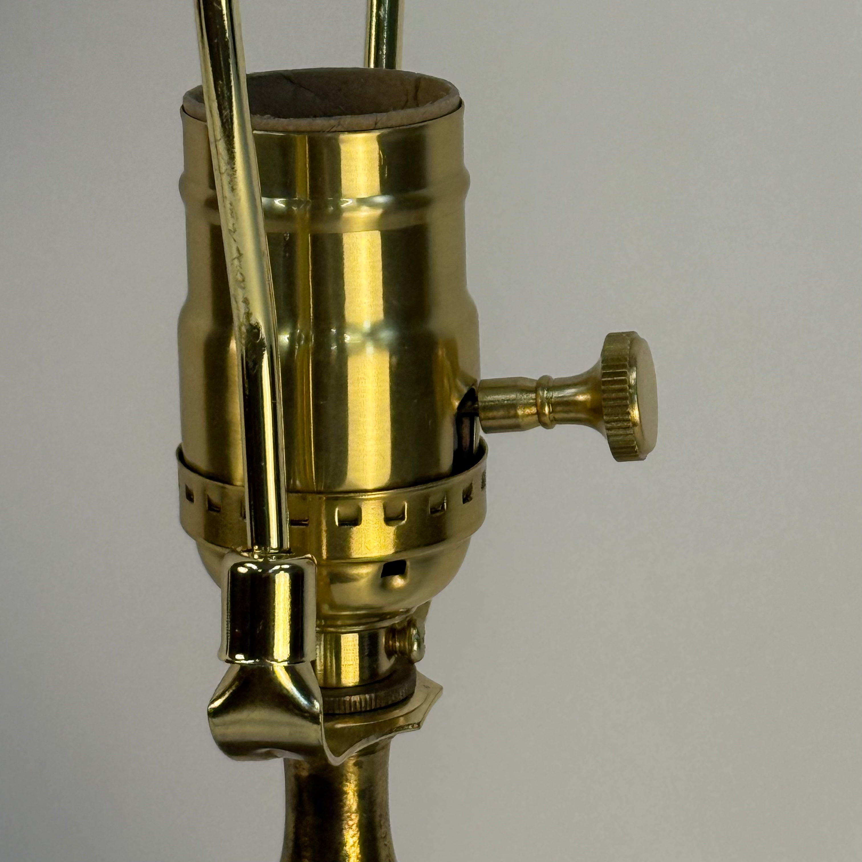 French Blue Opaline Lamp