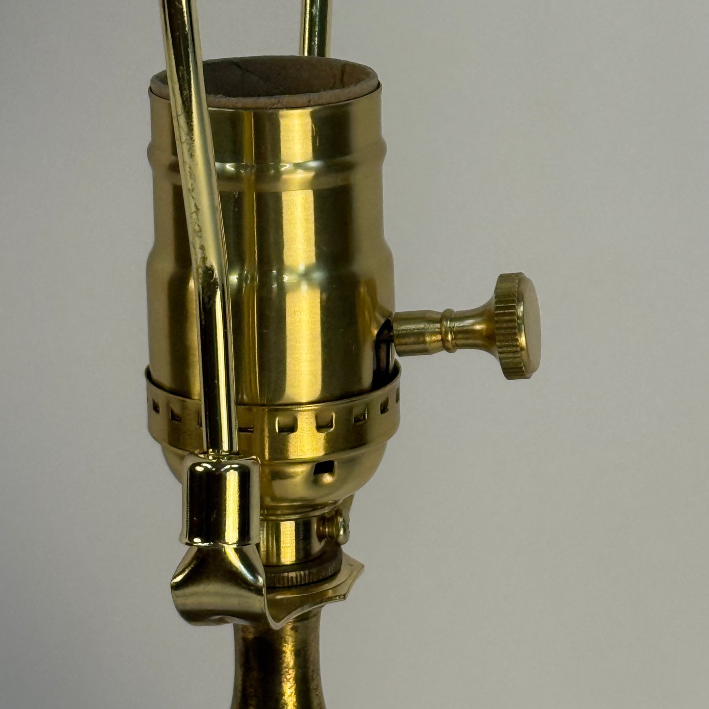 French Blue Opaline Lamp