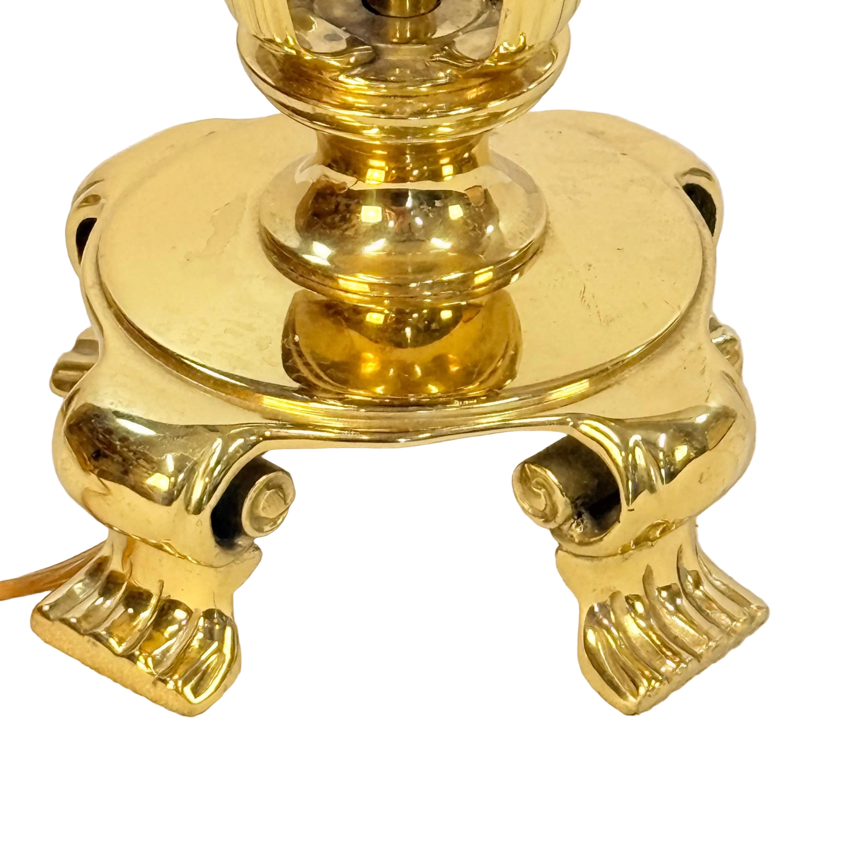 Fancy Brass Candlestick Lamp
