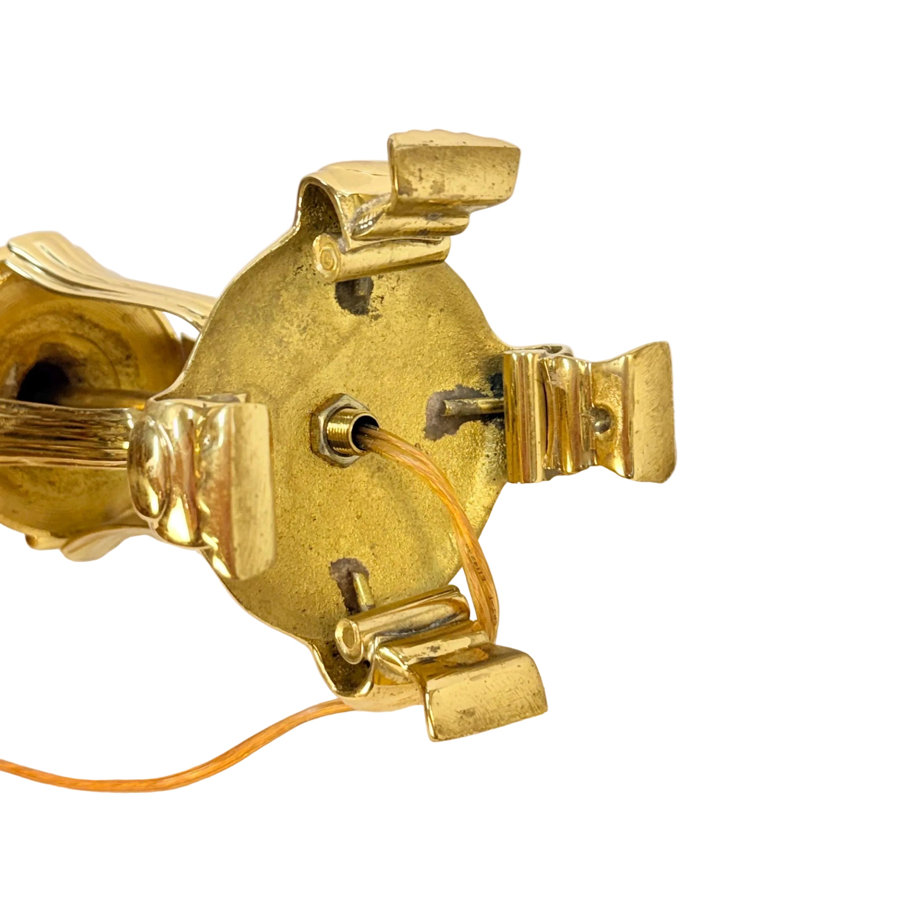 Fancy Brass Candlestick Lamp