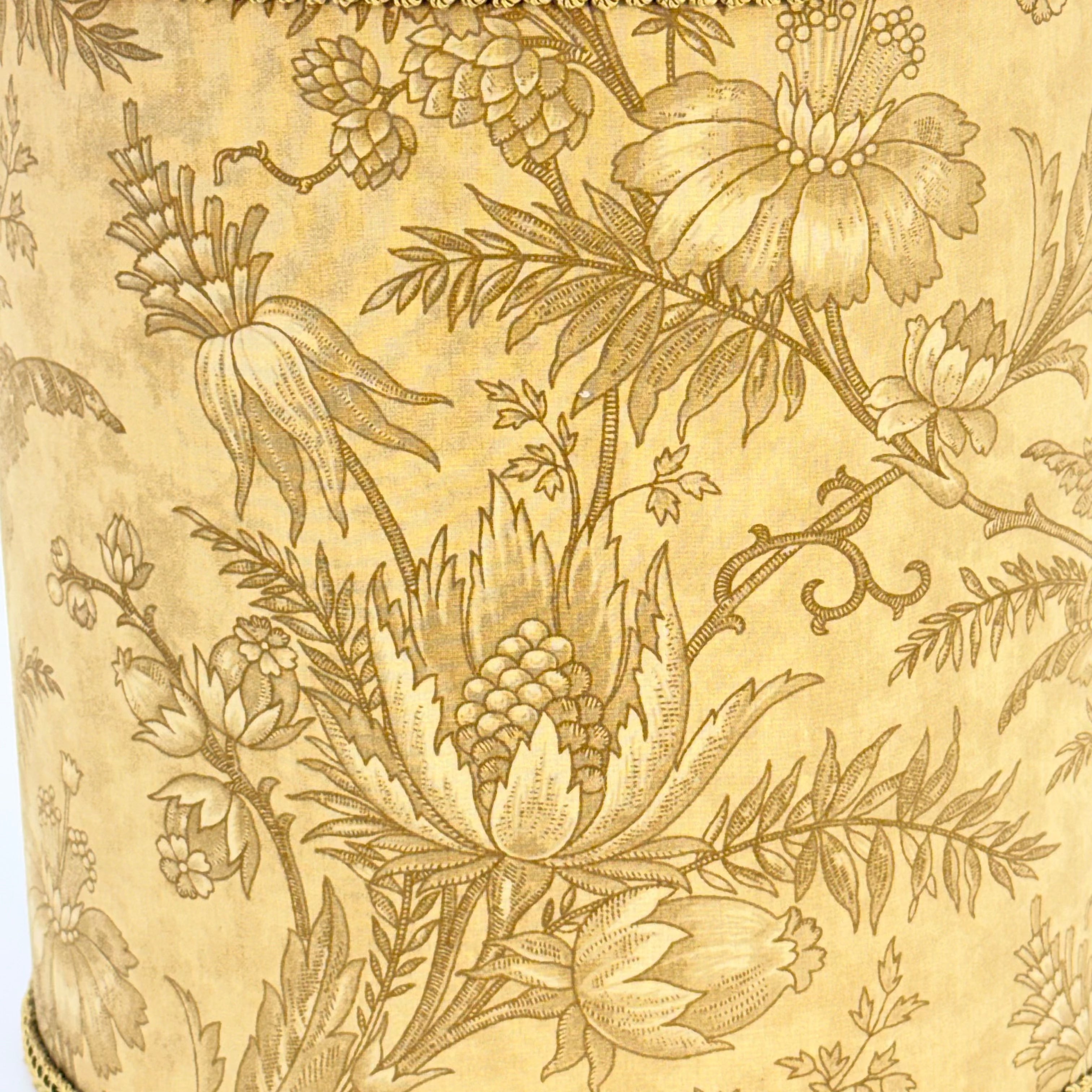 Floral patterned design on a beige background