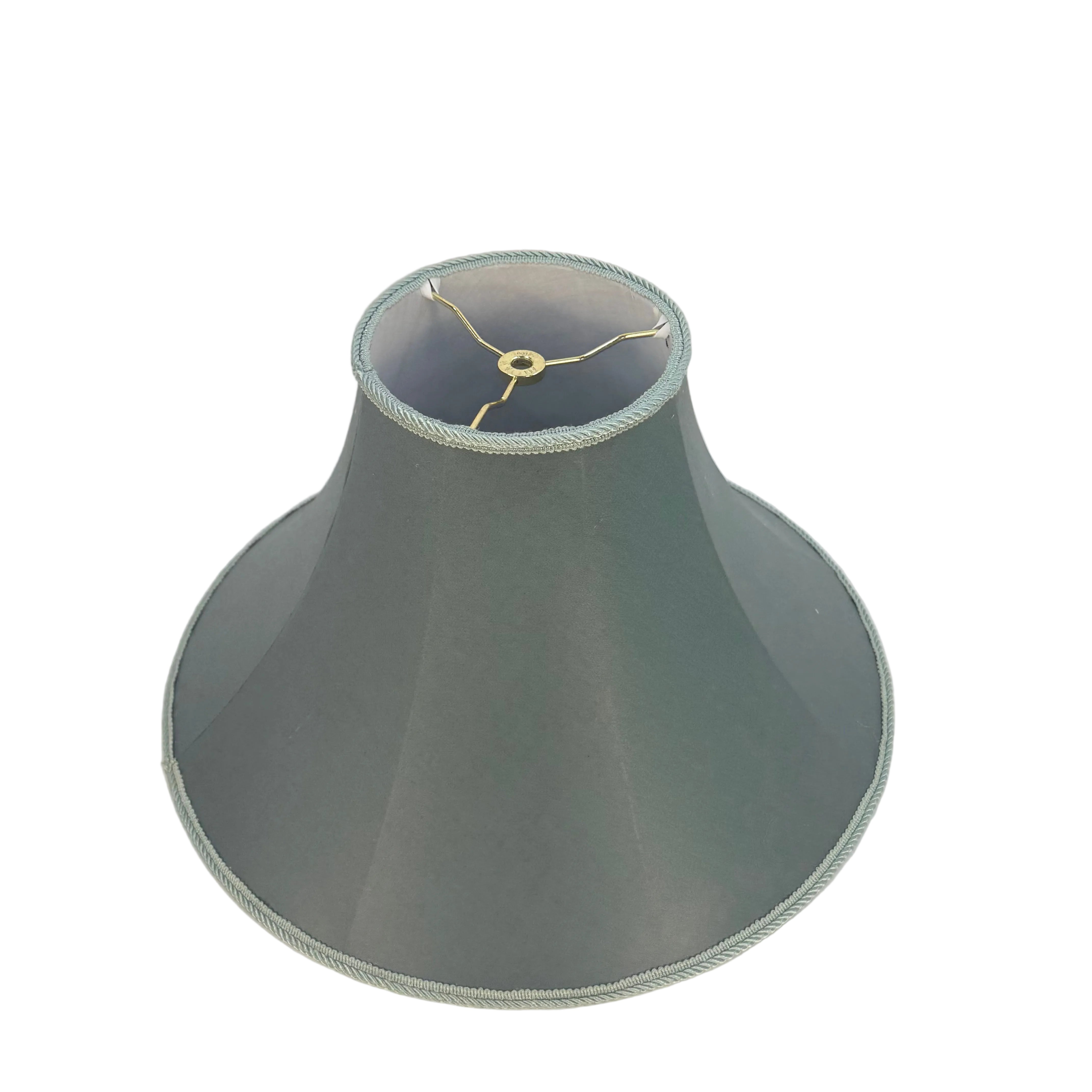 large green bell shade on white background