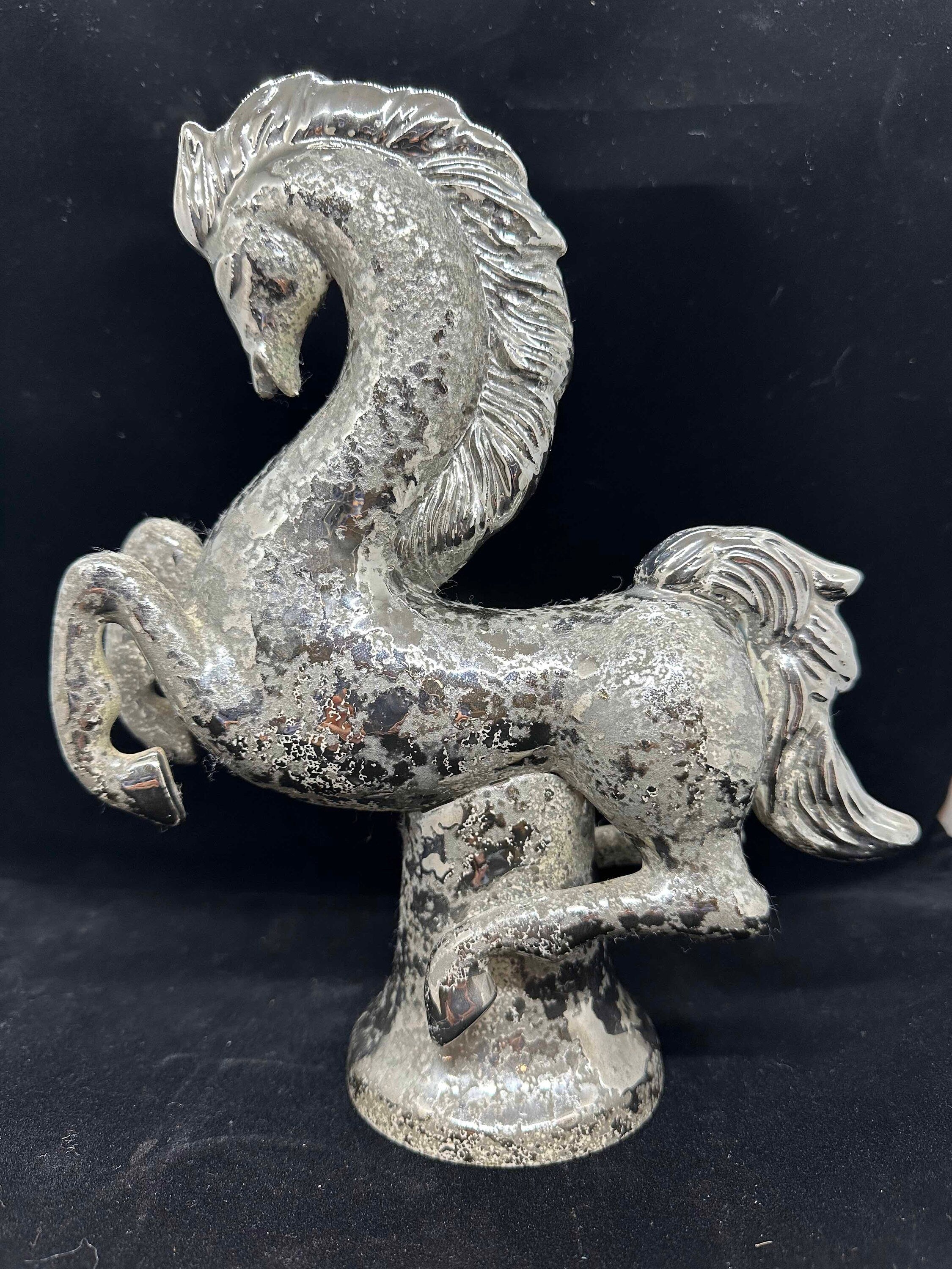 Sasha Brastoff Crushed Diamond Finish Ceramic Horse