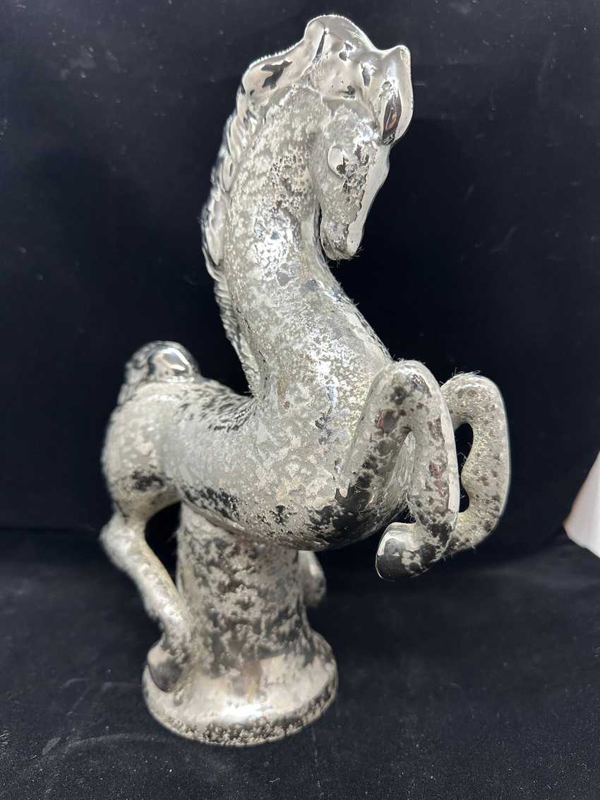 Sasha Brastoff Crushed Diamond Finish Ceramic Horse