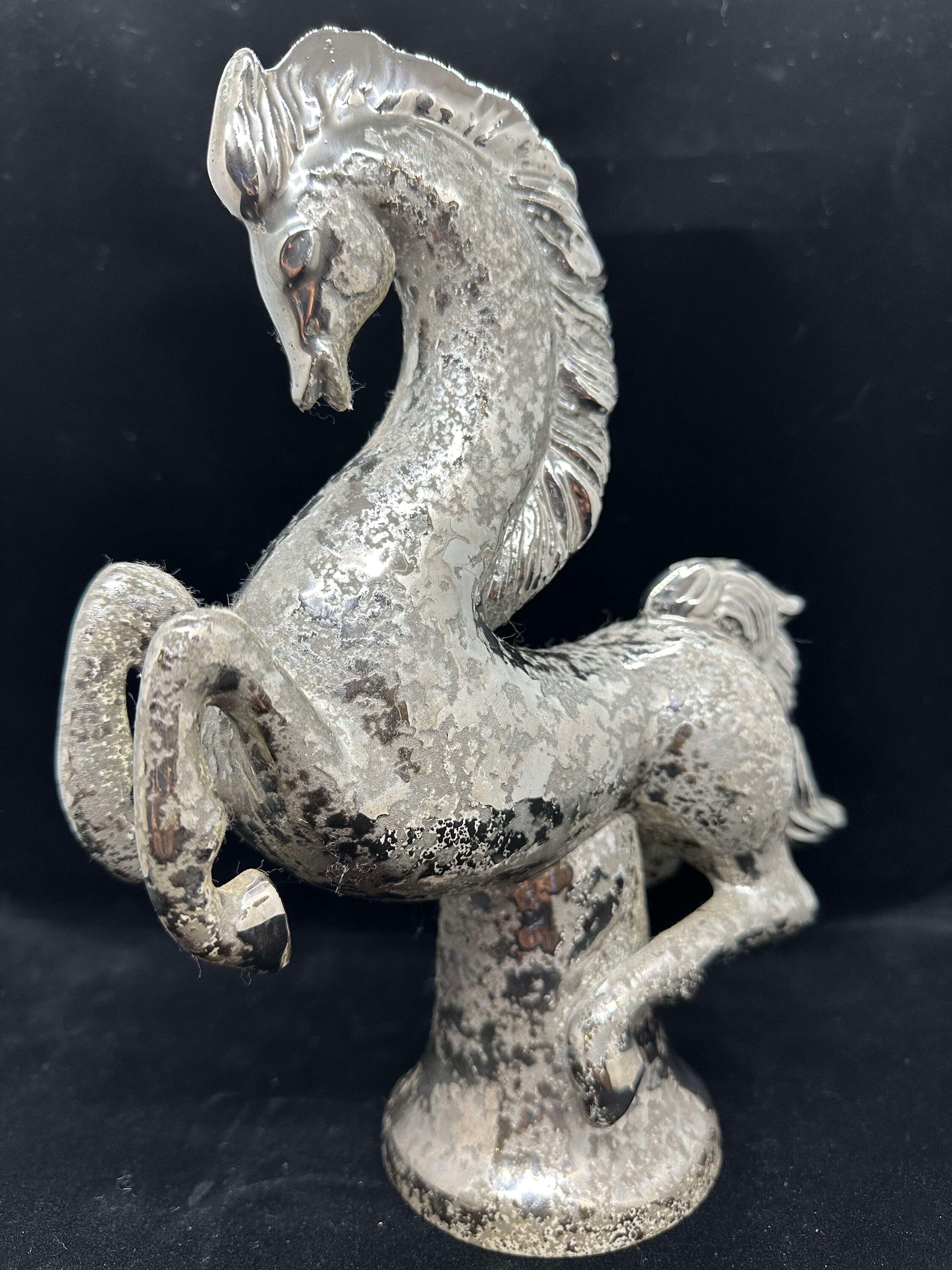 Sasha Brastoff Crushed Diamond Finish Ceramic Horse