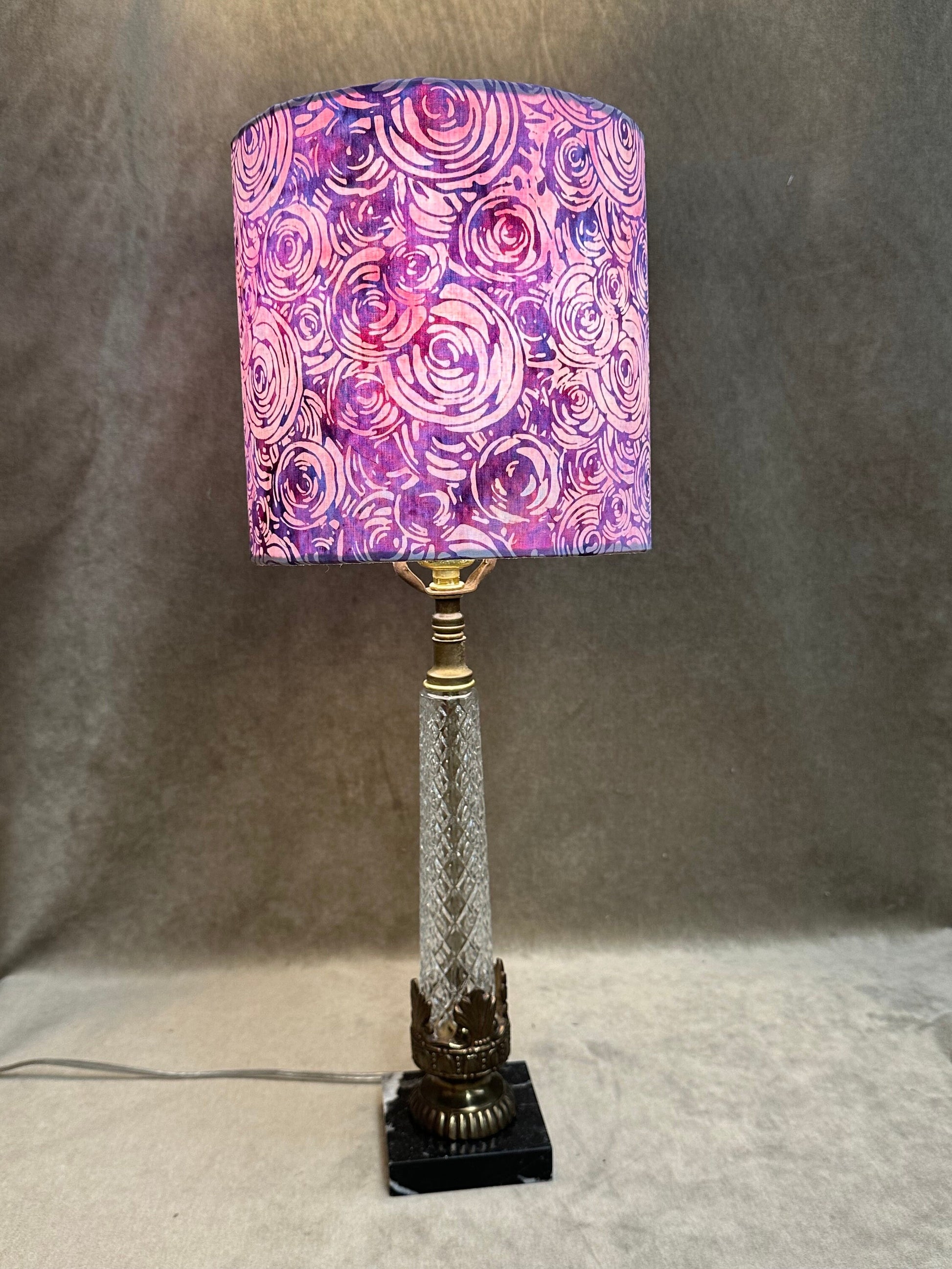 Lavender and Pink Handmade Lamp Shade