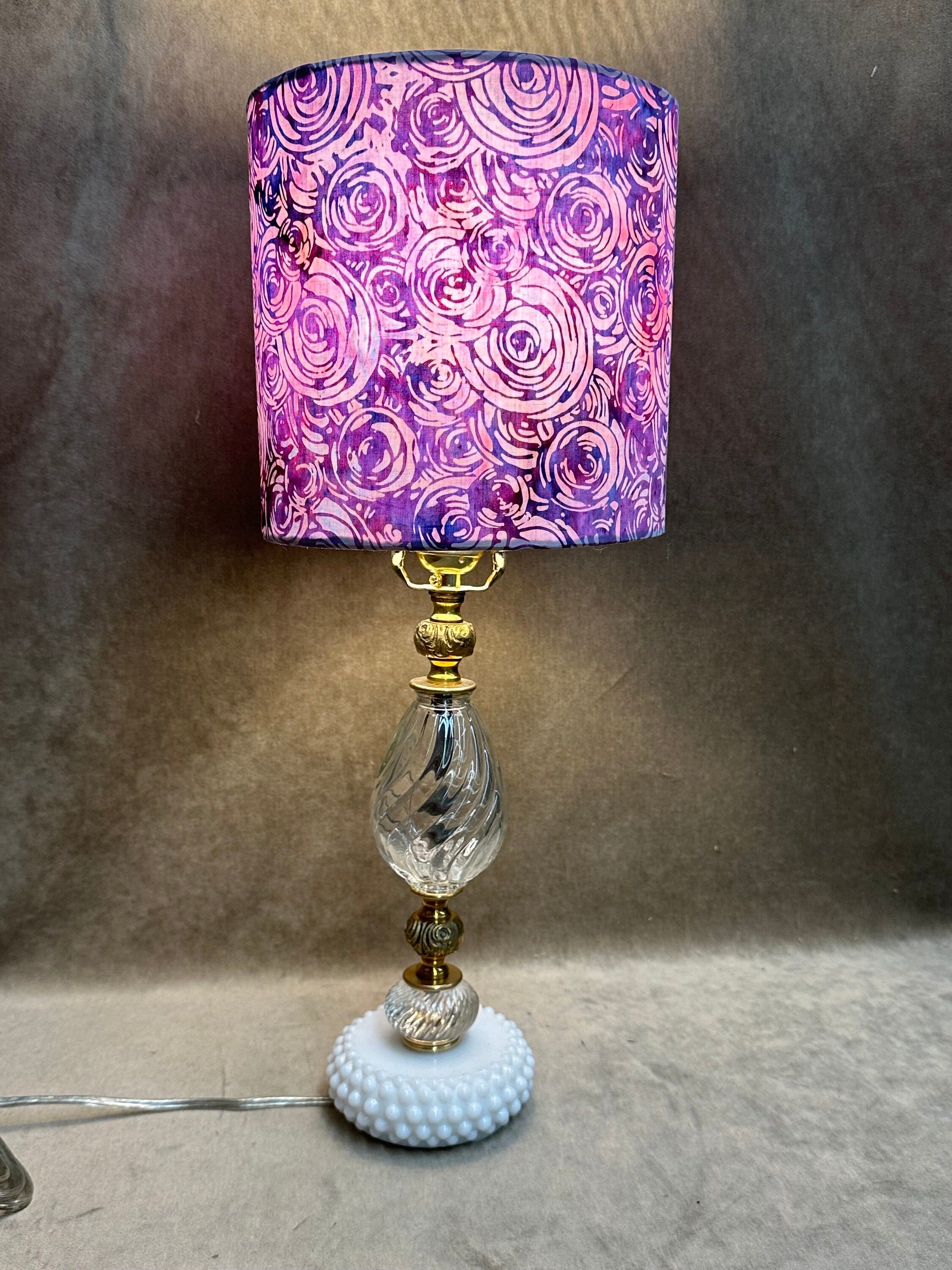 Lavender and Pink Handmade Lamp Shade