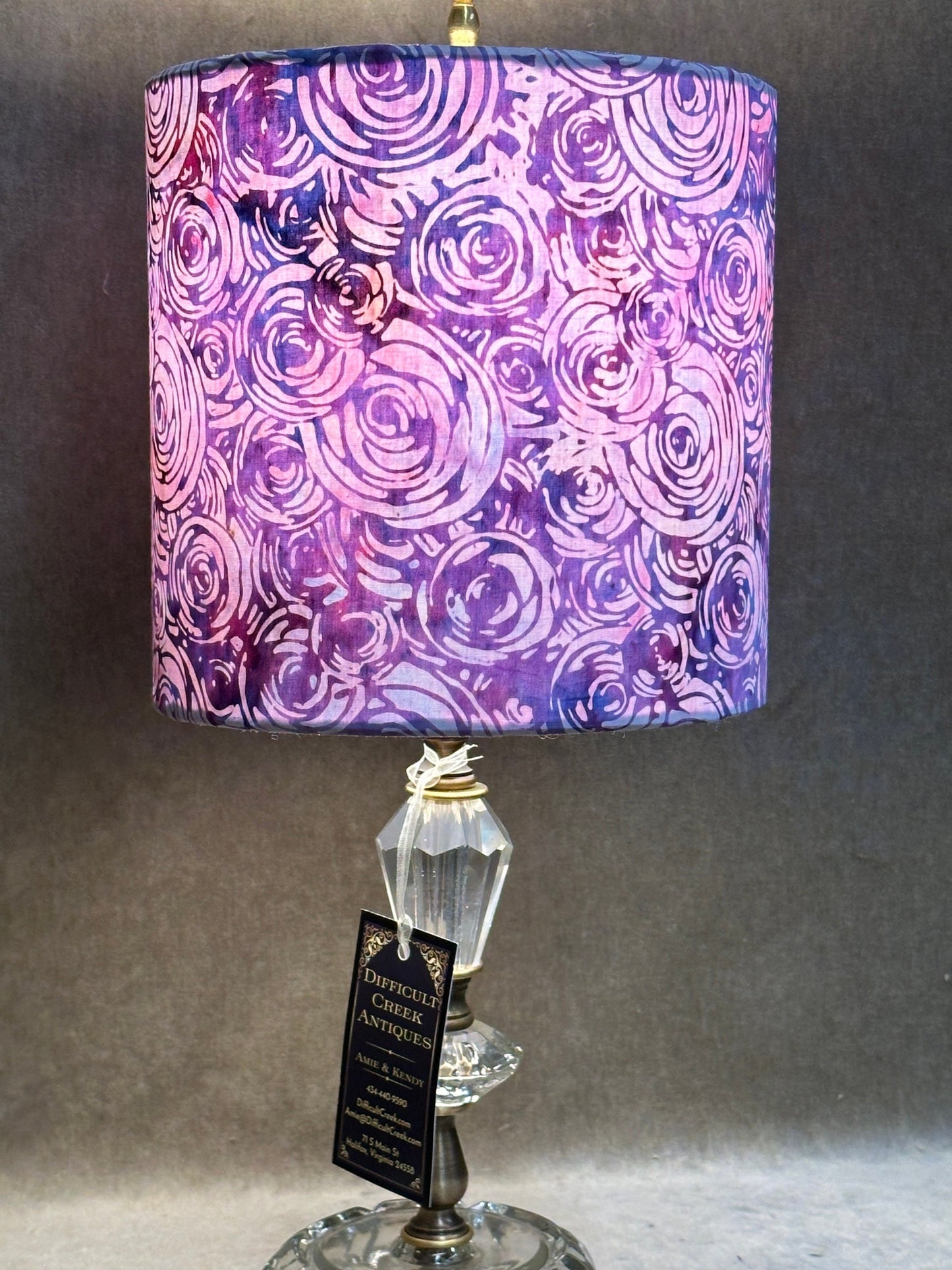 Lavender and Pink Handmade Lamp Shade