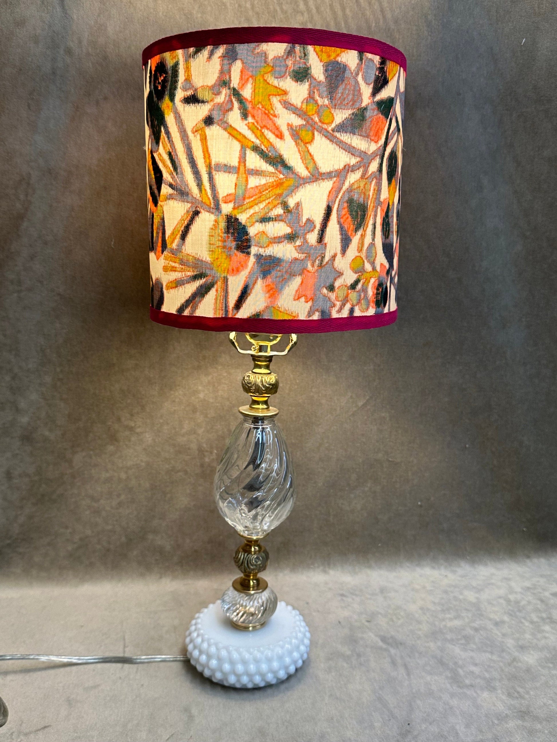 Botanical Silk Lampshade