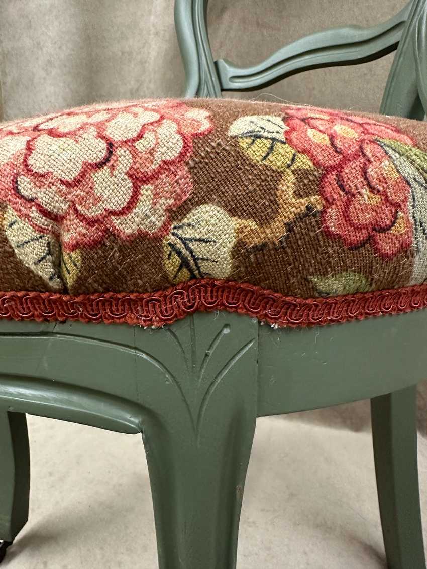 Floral Balloon Back Chair