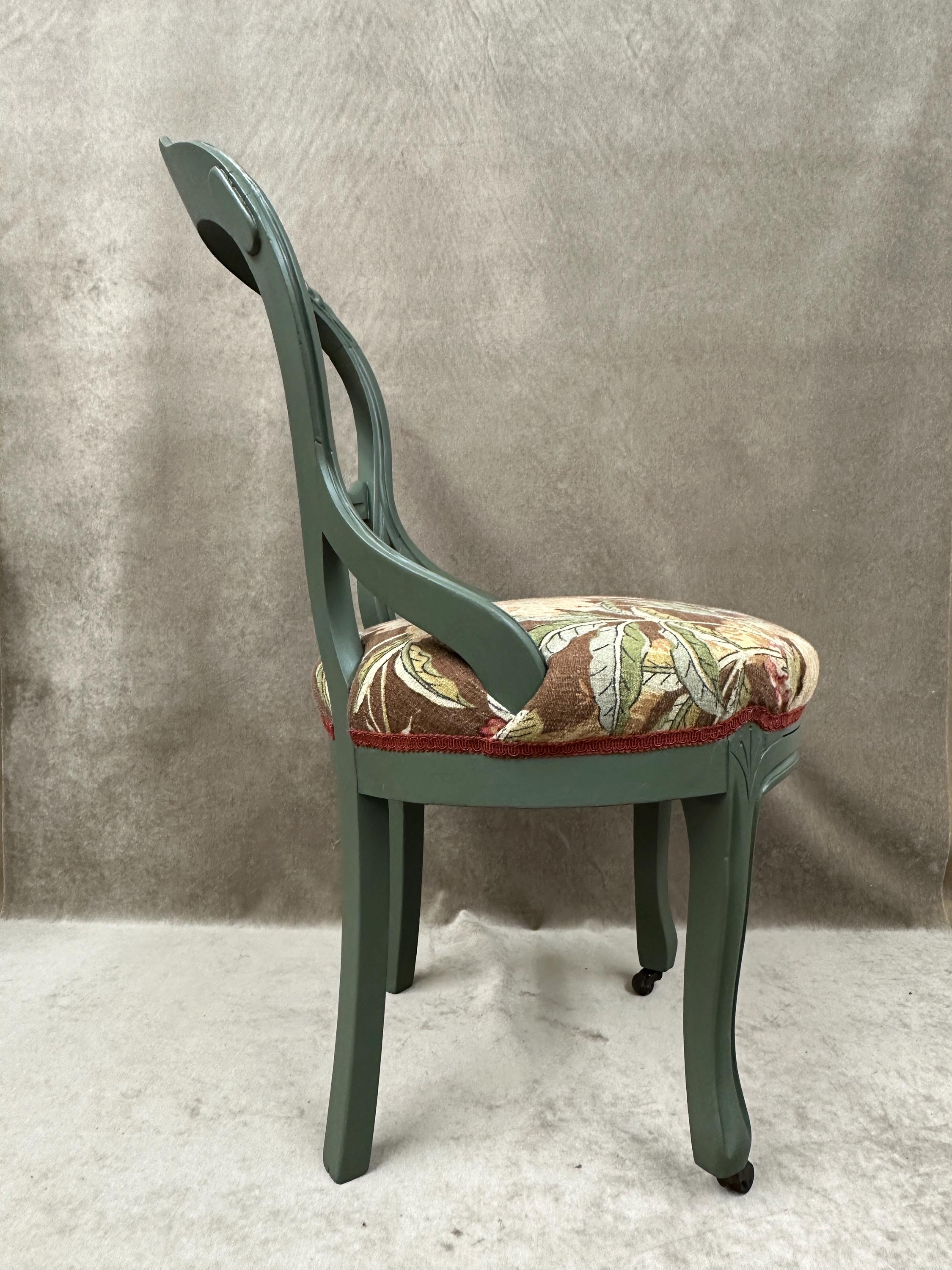 Floral Balloon Back Chair