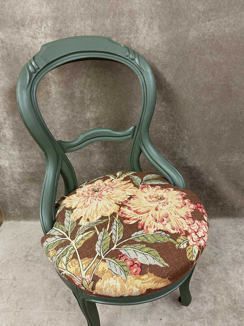 Floral Balloon Back Chair
