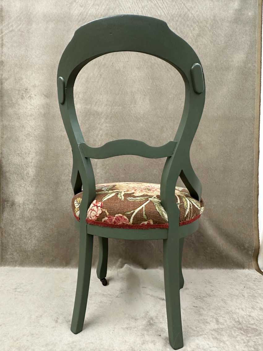 Floral Balloon Back Chair