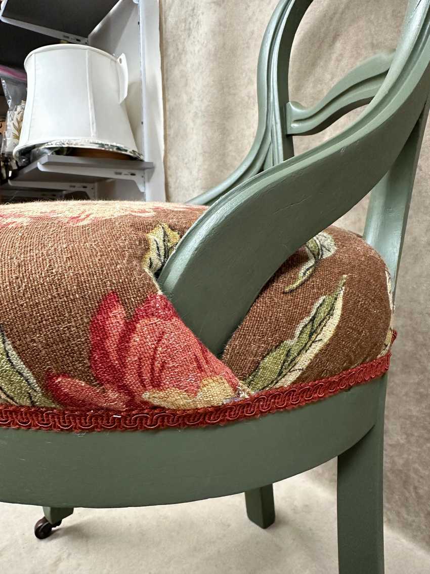 Floral Balloon Back Chair