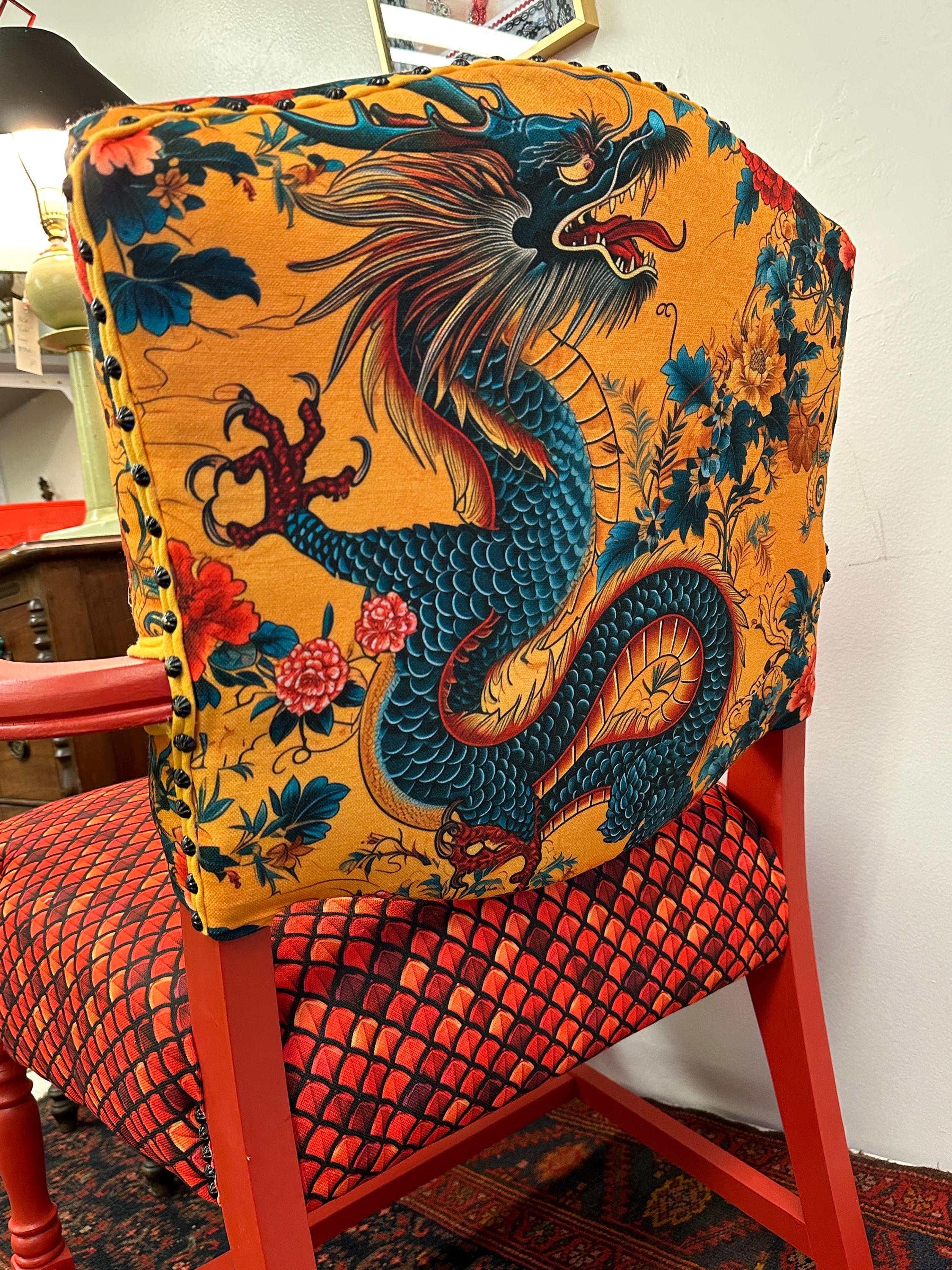 back of dragon chair