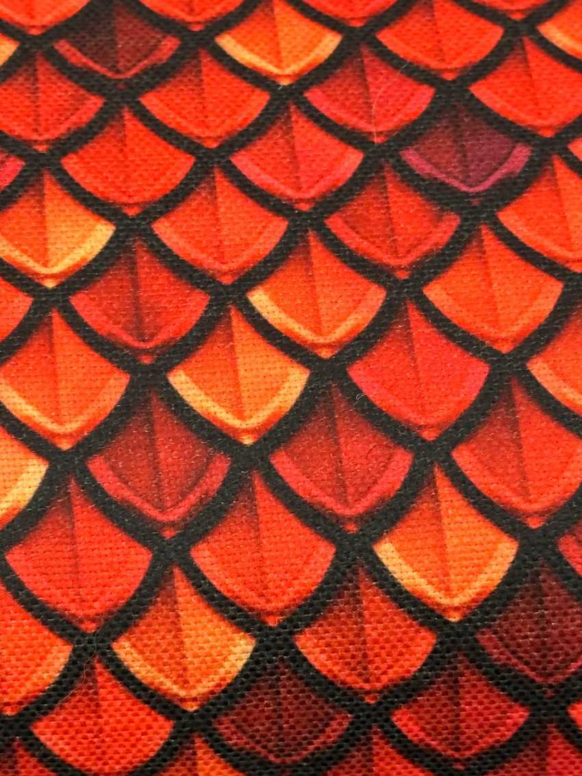 Vintage Dragon and Scales Arm Chair