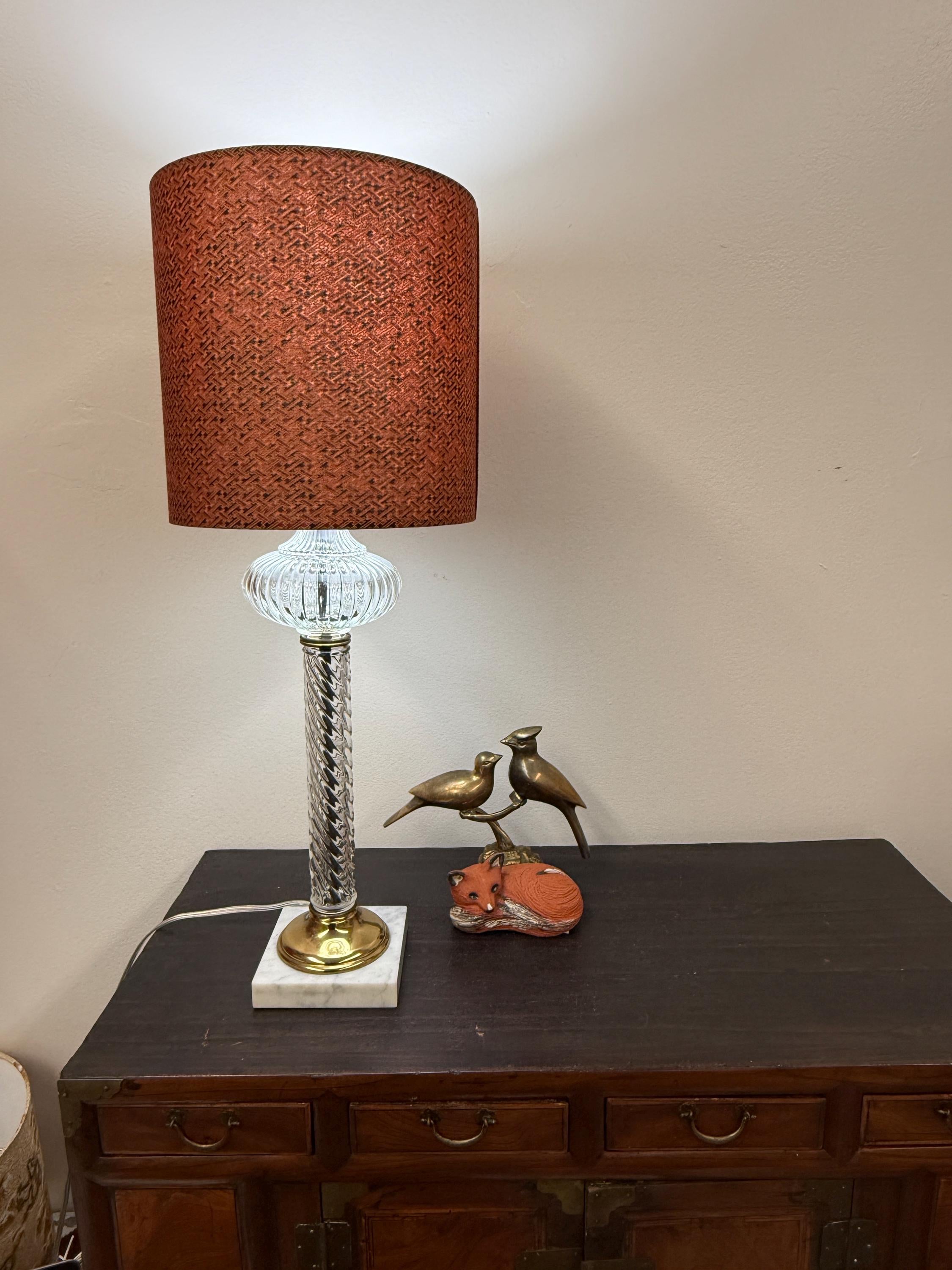 9 Inch Brick Red Geometric Patterned Drum Lampshade