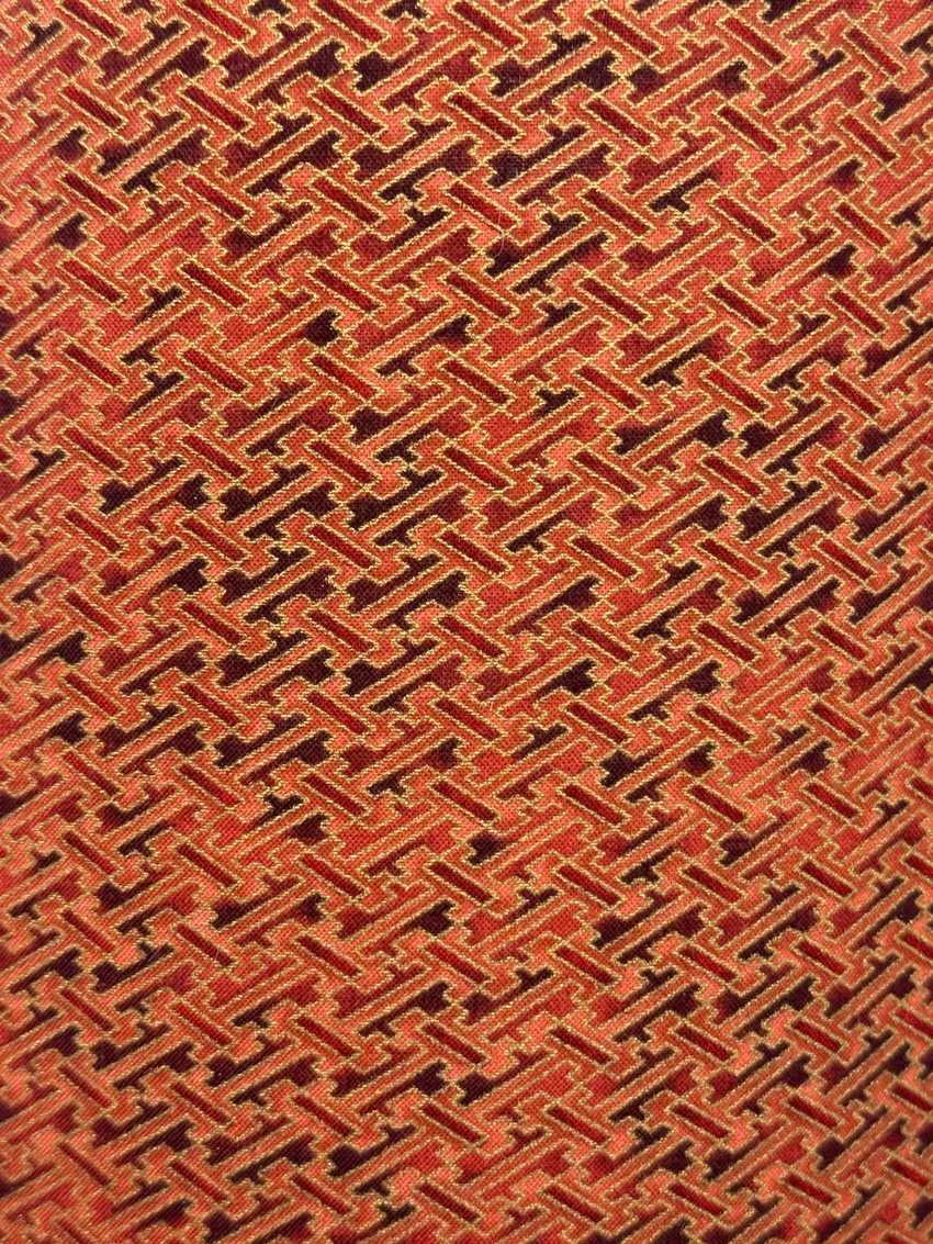 9 Inch Brick Red Geometric Patterned Drum Lampshade